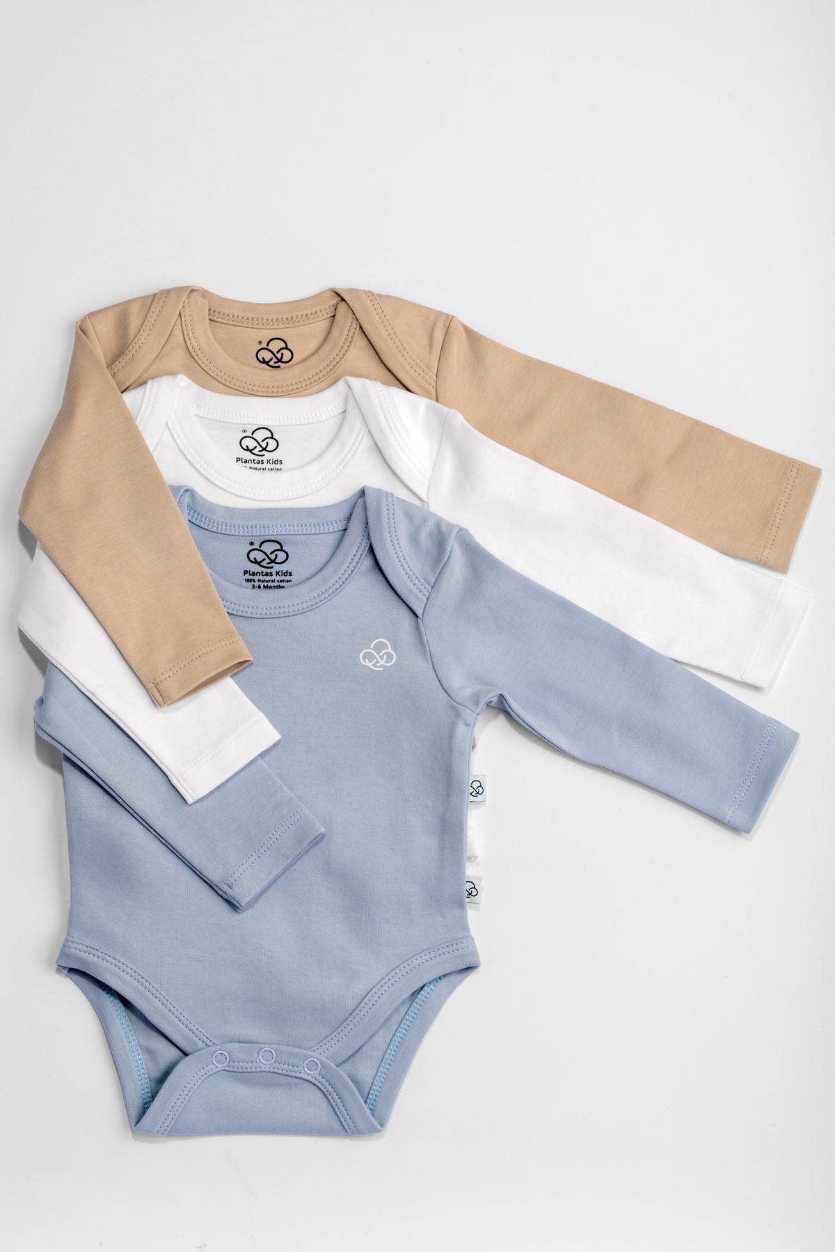 3 Pack Long Sleeve Bodysuit — PLANTAS Kids (image 3 of 5)