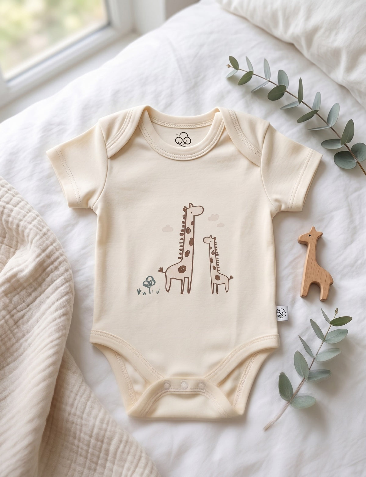 Giraffe Short Sleeve Bodysuit