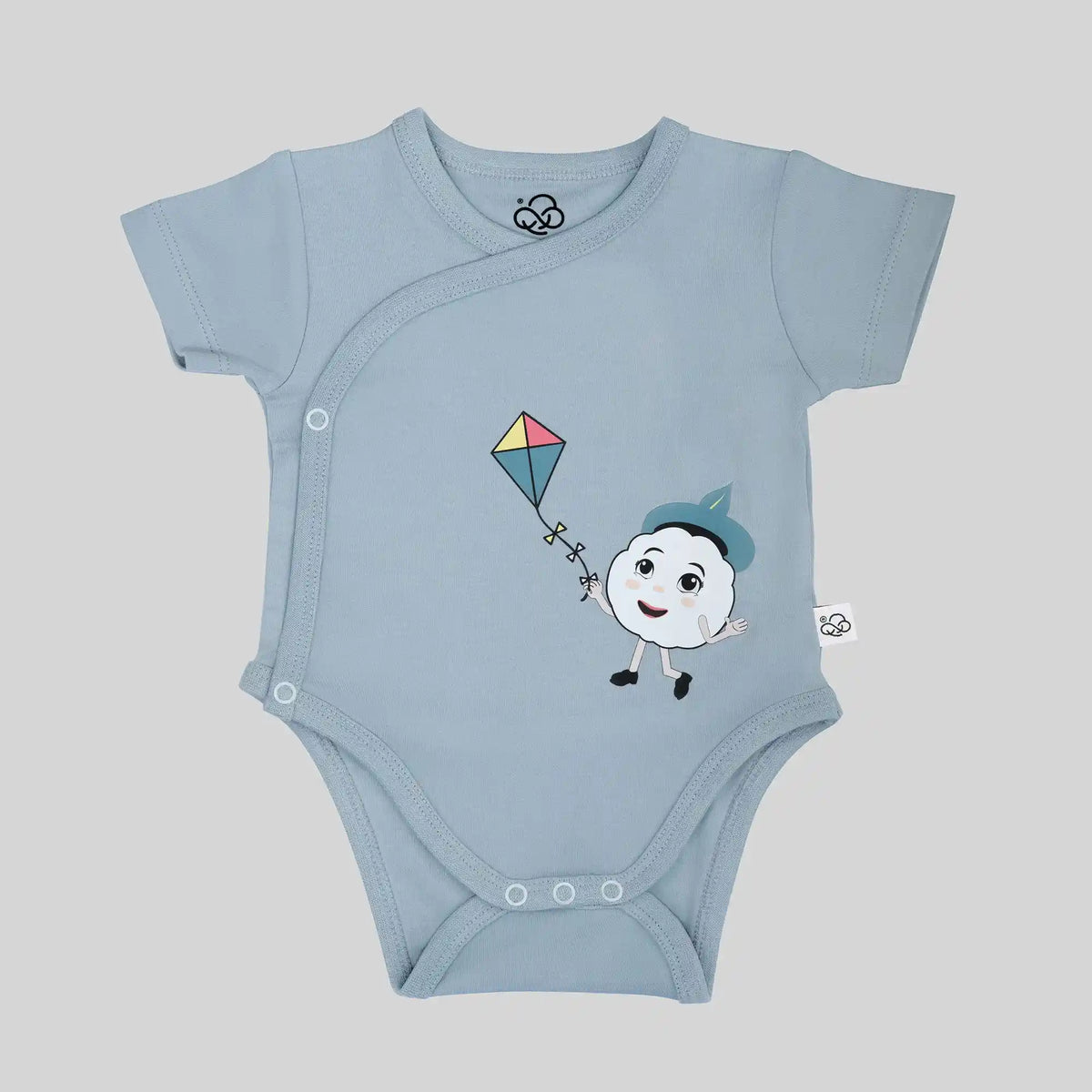 3 Pack Kimono Bodysuit Set - Sky Blue
