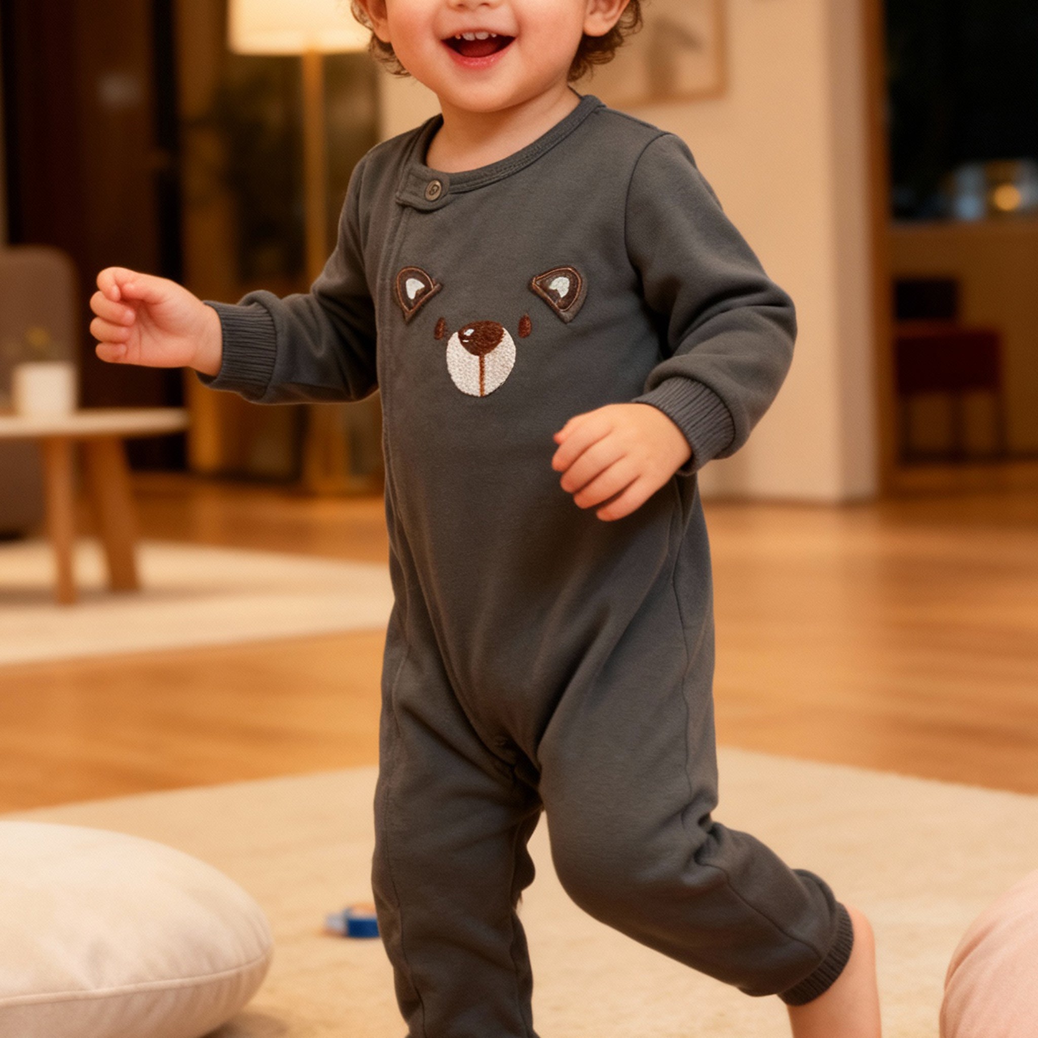 Cozy Bear Jumpsuit Green