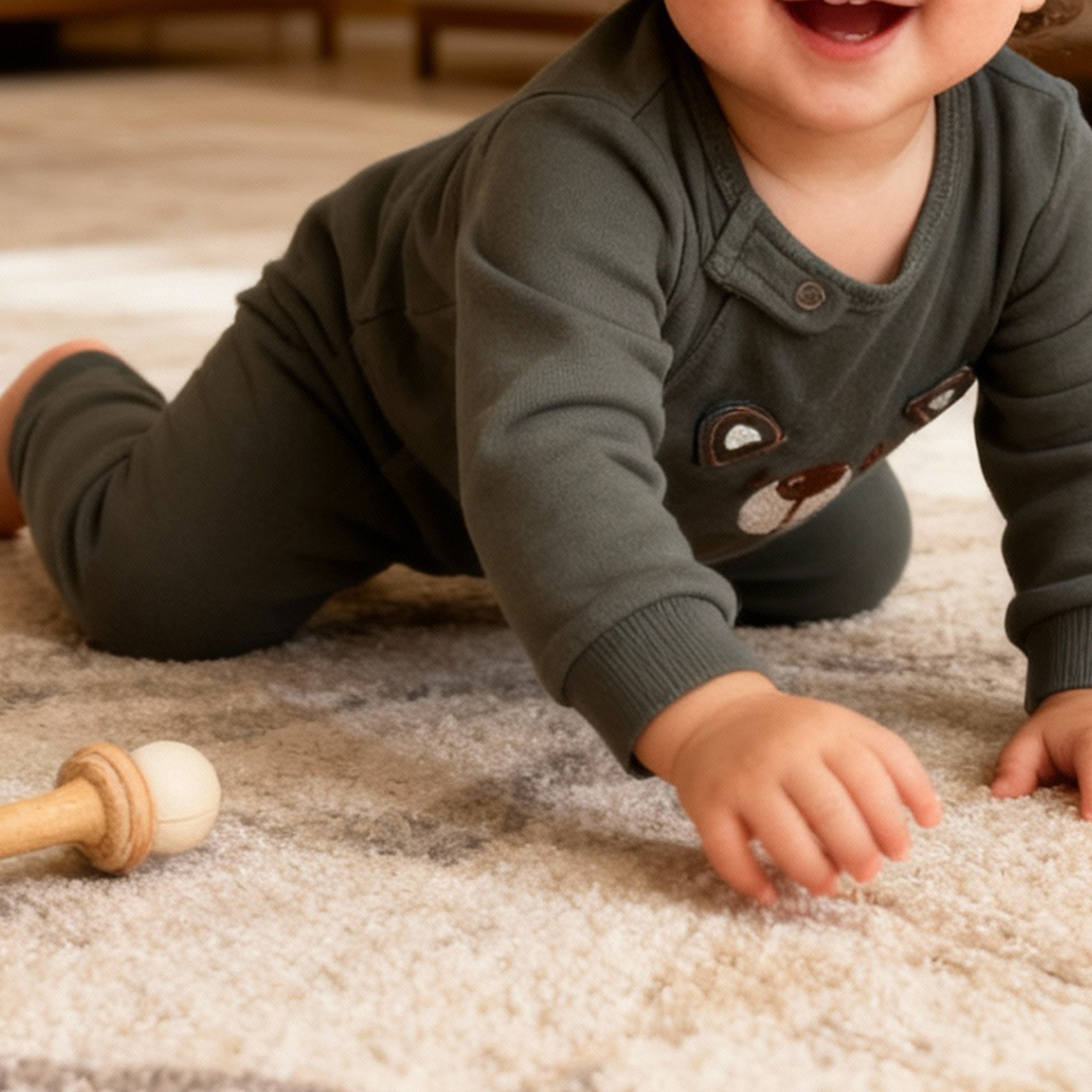 Cozy Bear Jumpsuit Green