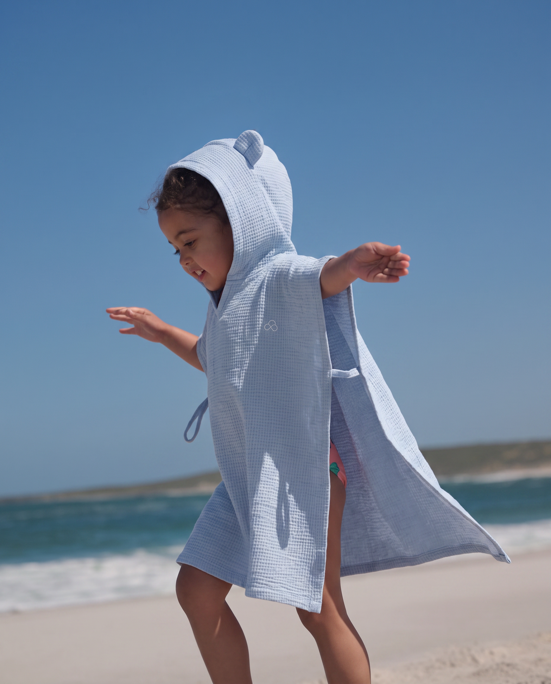 Waffle Cotton Poncho