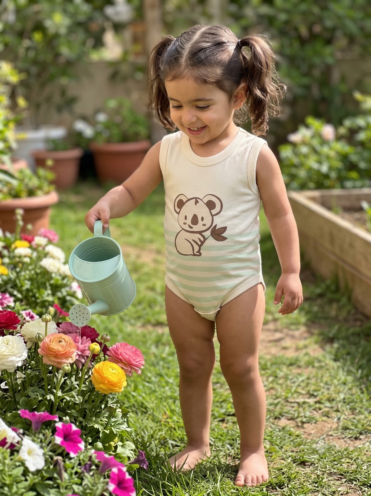 Koala Sleeveless Bodysuit