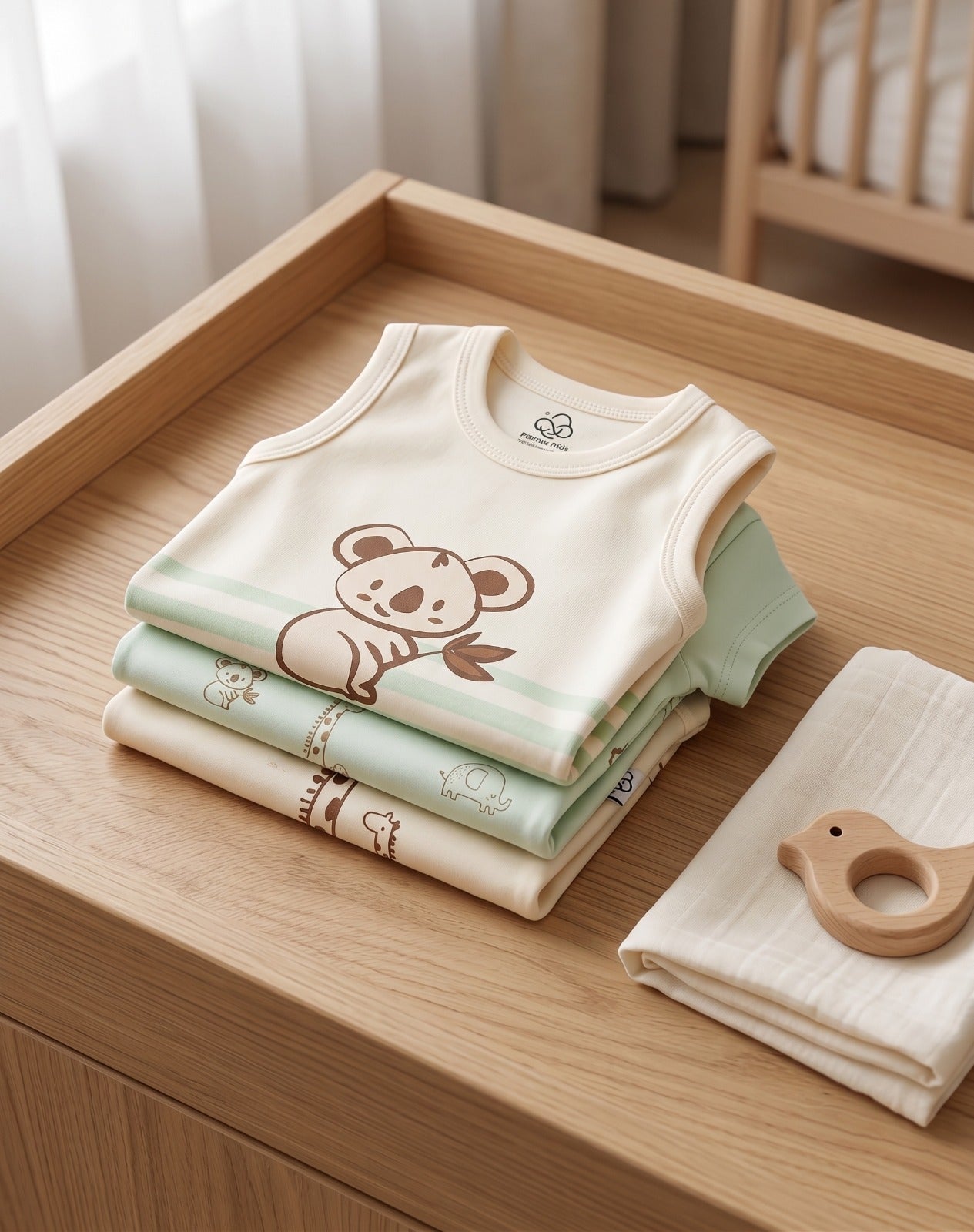 Animals Print Bodysuit Set