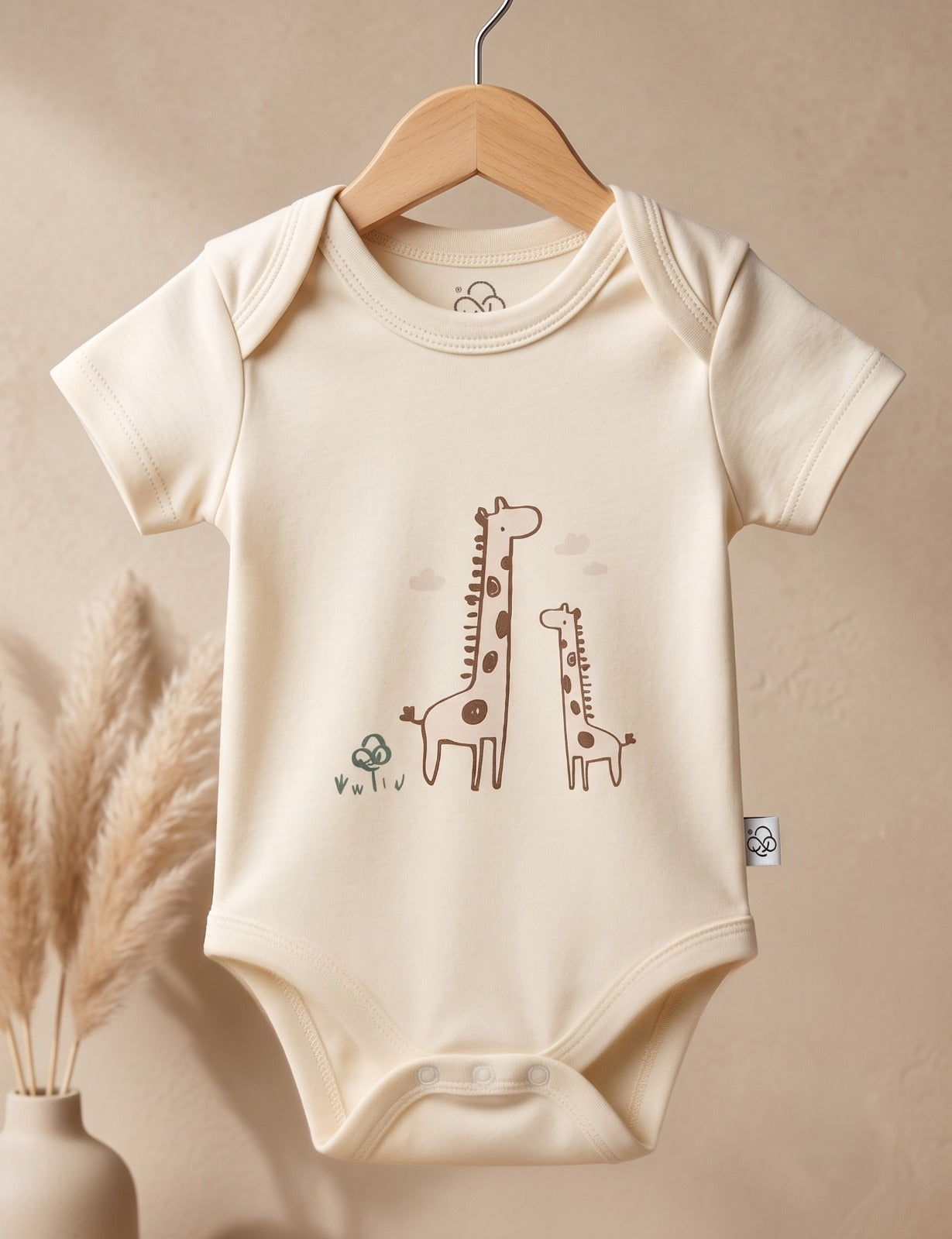 GIRAFFE SHORTSLEEVE BODYSUIT