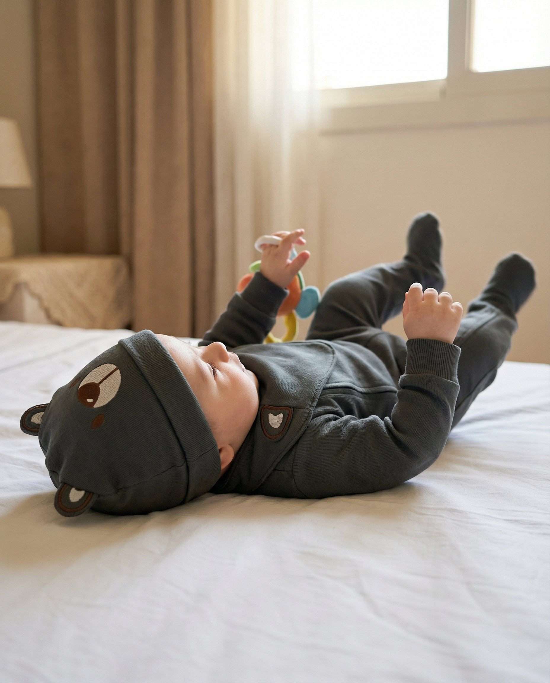 Cozy Bear 3-Piece Baby Set Green