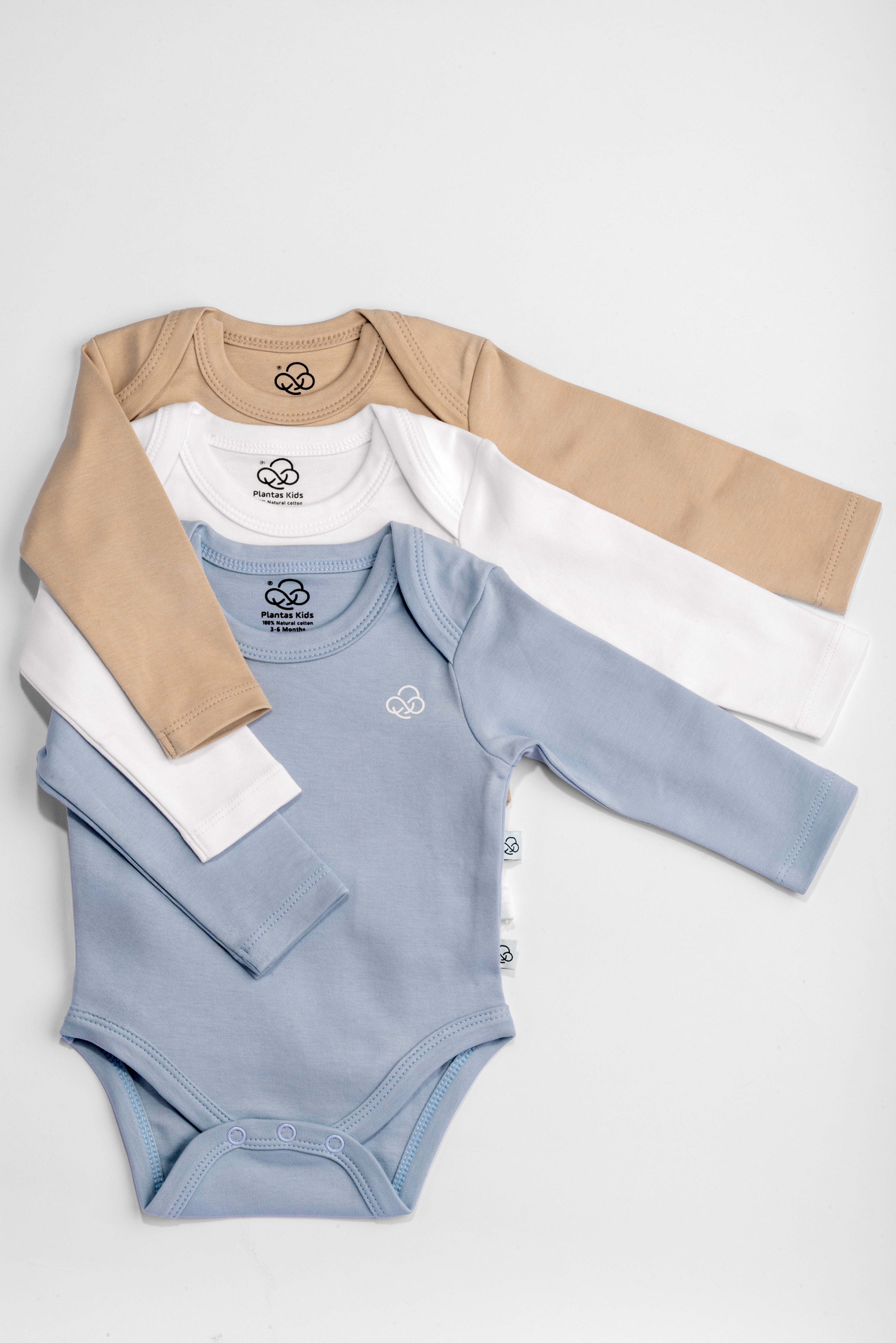 3 Pack Long Sleeve Bodysuit