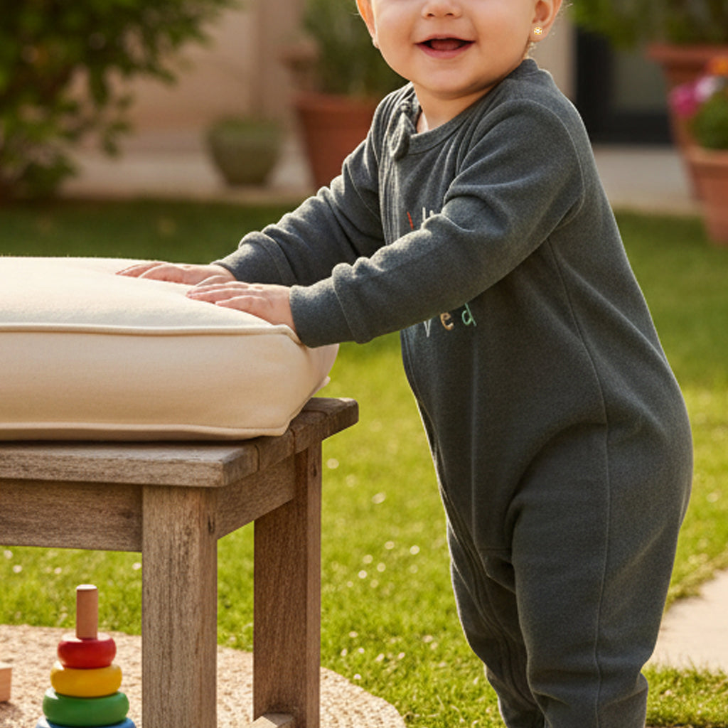 Cozy Plush Jumpsuit Green