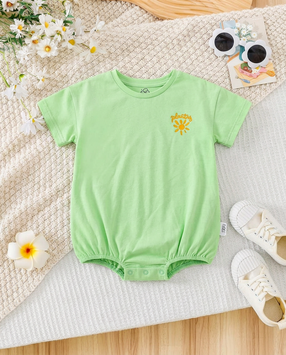 Oversized Cotton T-Shirt Romper