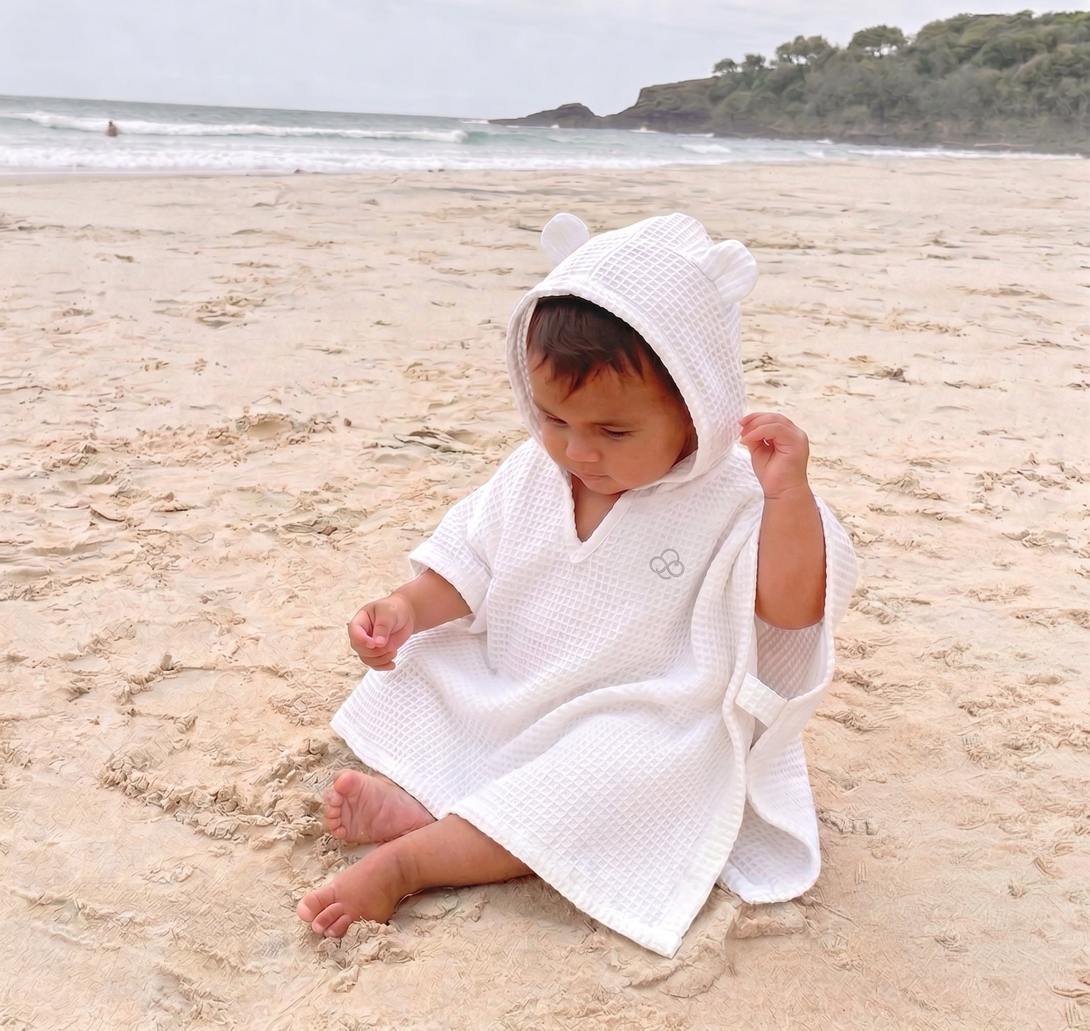 Waffle Cotton Poncho