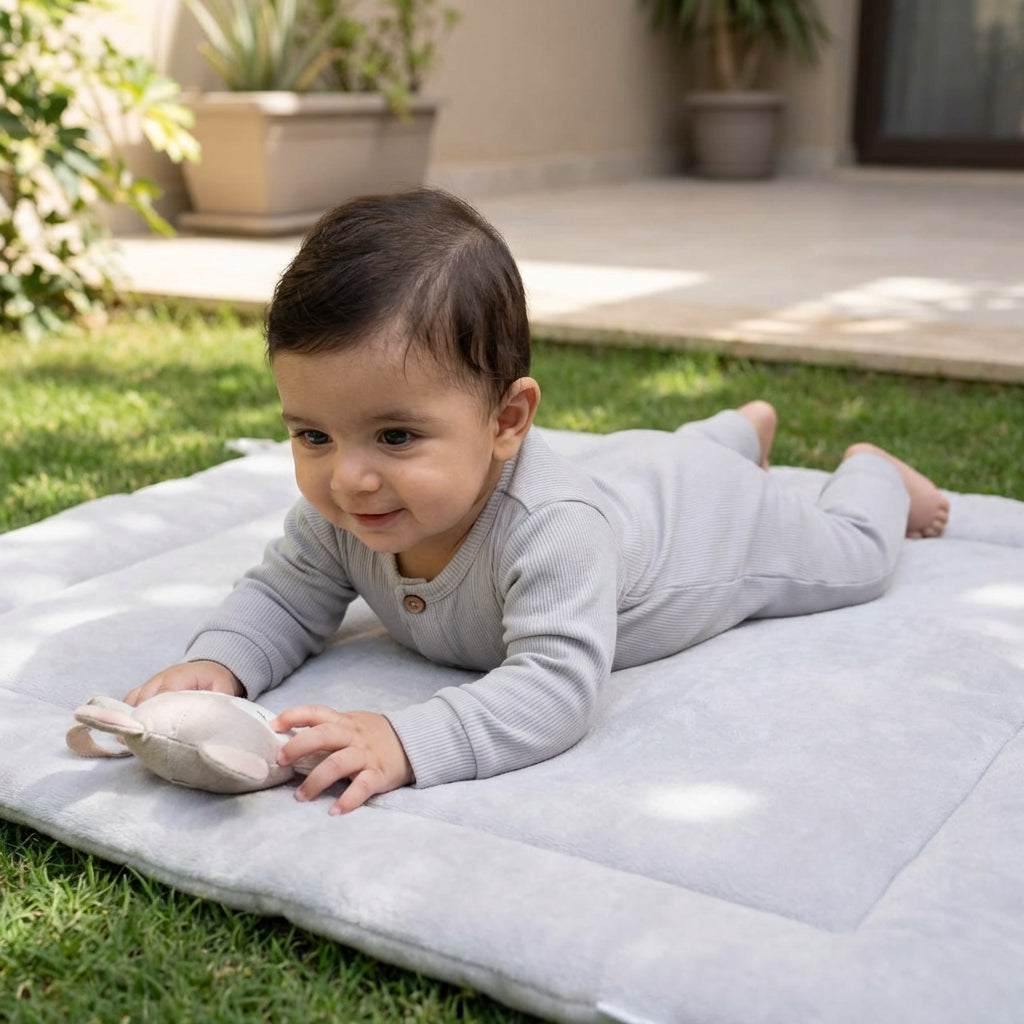 Gray Everyday Comfort Waffle Jumpsuit