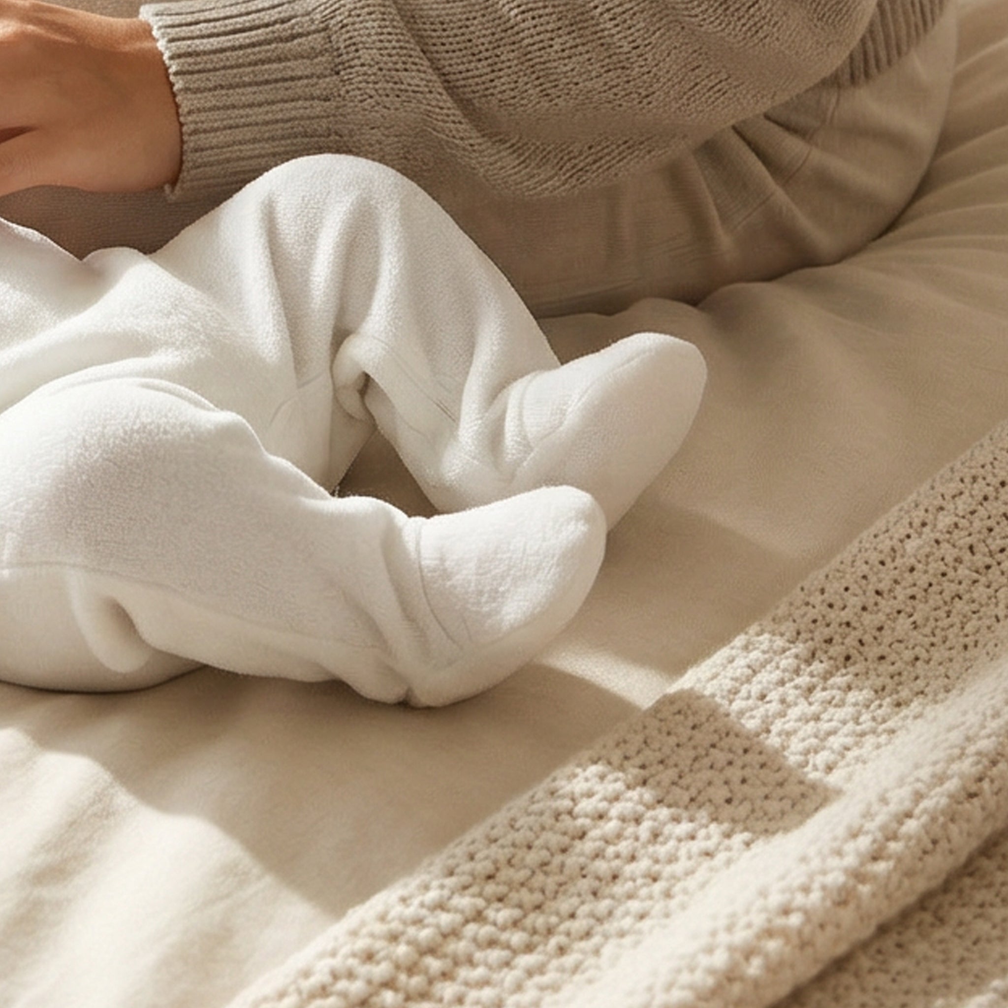 Cozy Plush Newborn Set White