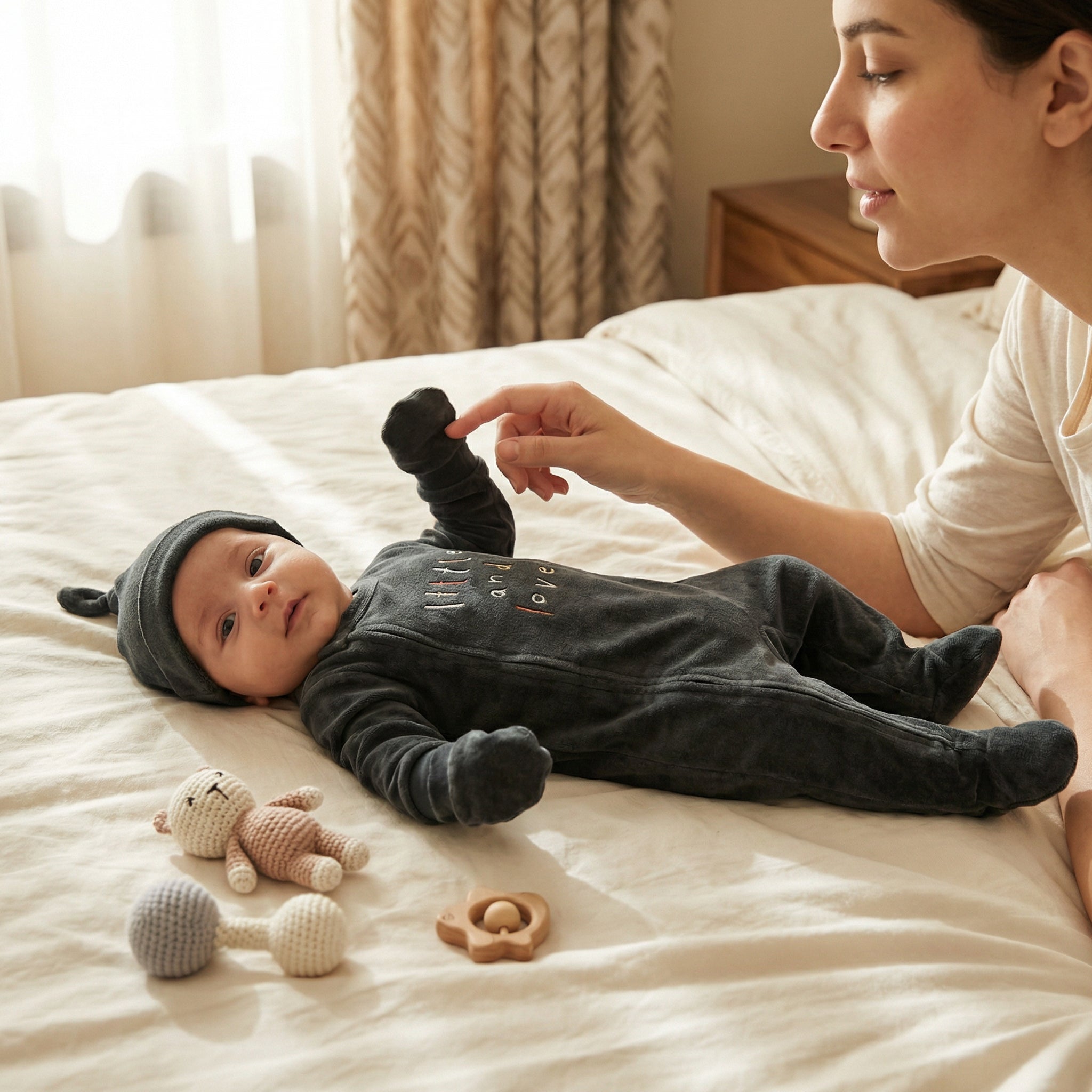 Cozy Plush Newborn Set Green