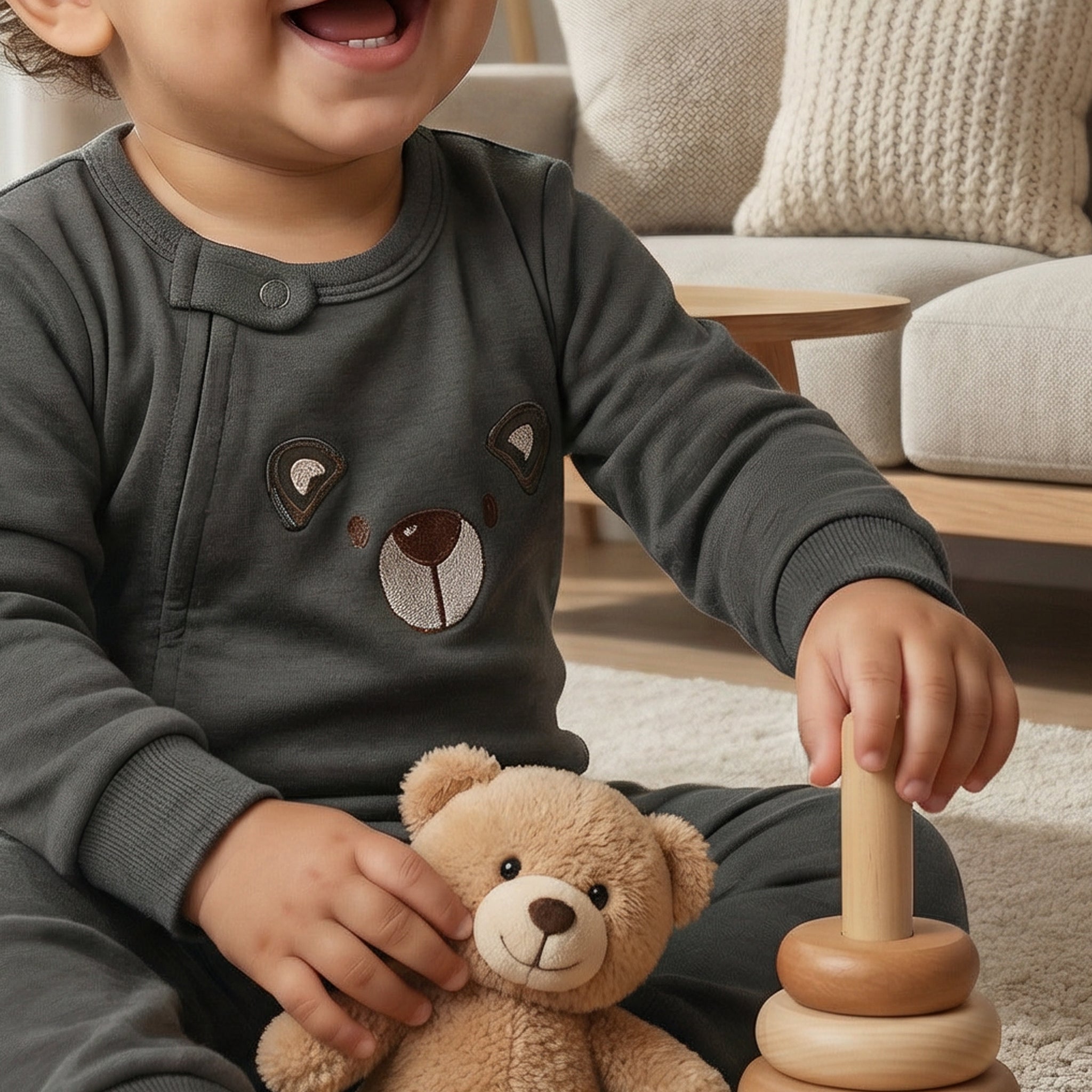 Cozy Bear Jumpsuit Green