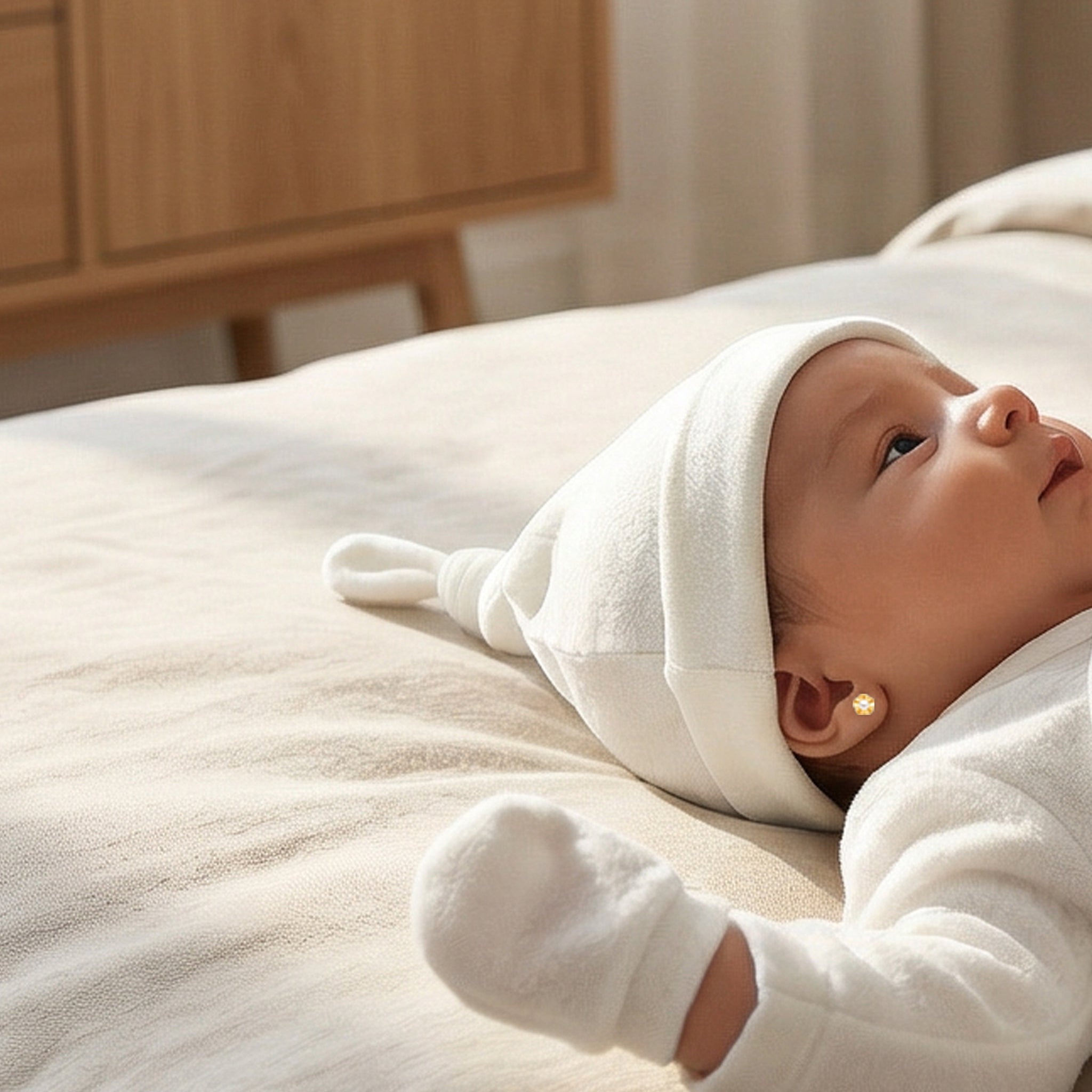 Cozy Plush Newborn Set White