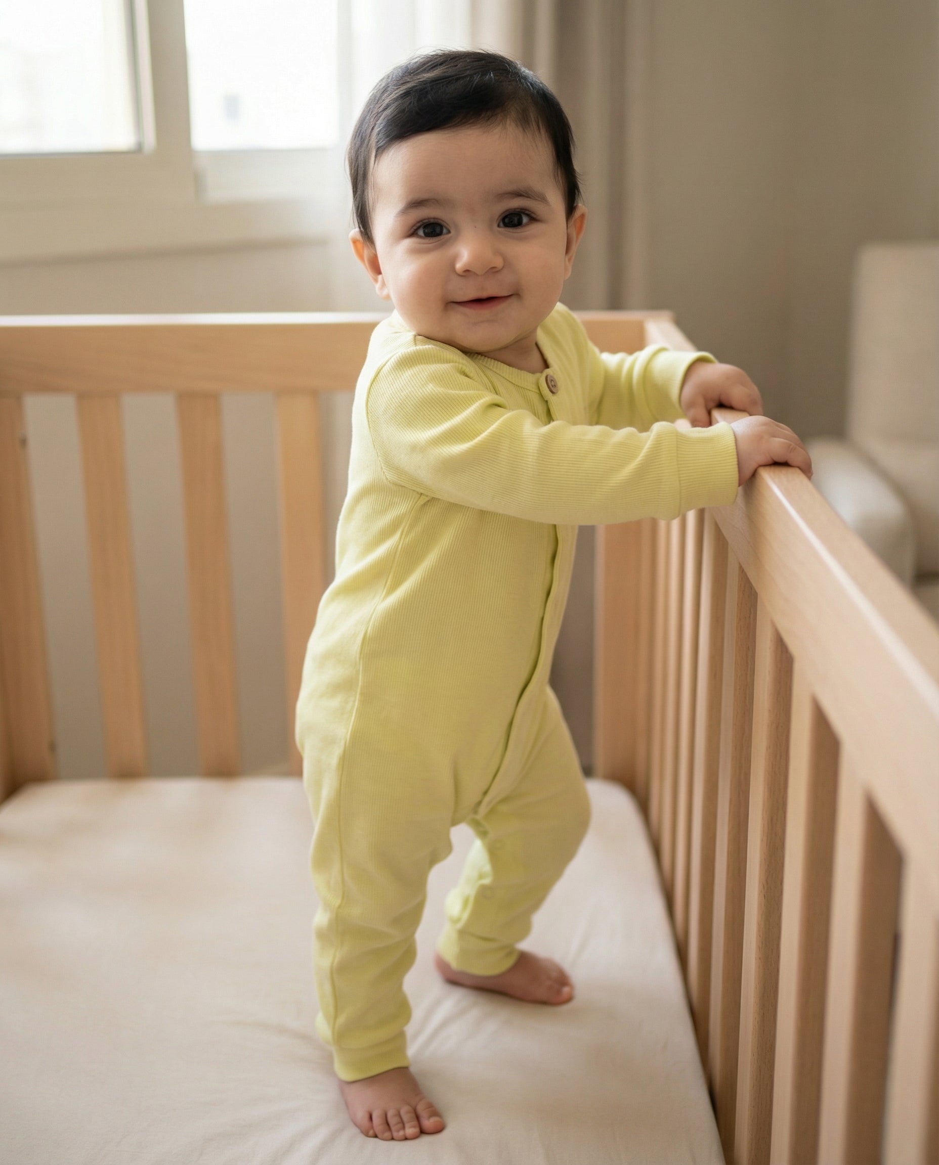 Yellow Everyday Comfort Waffle Jumpsuit