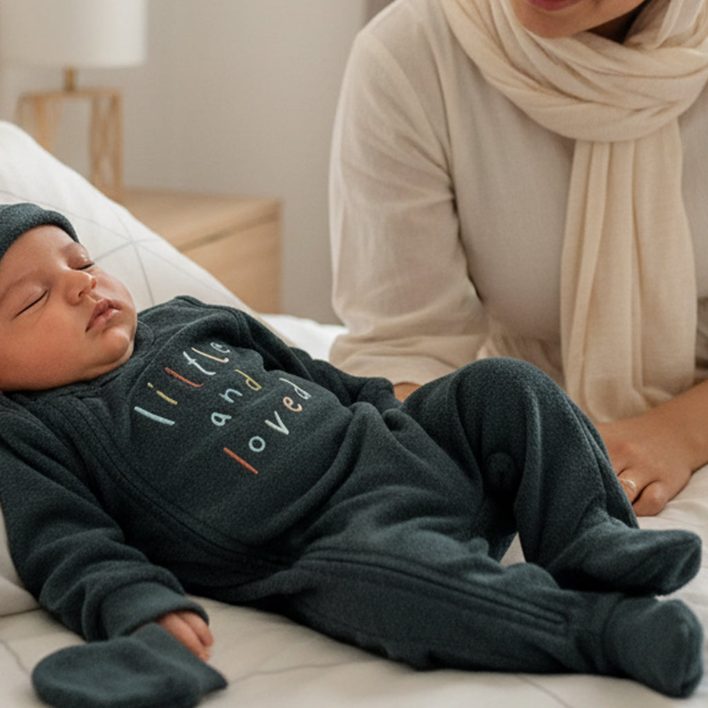 Cozy Plush Newborn Set Green