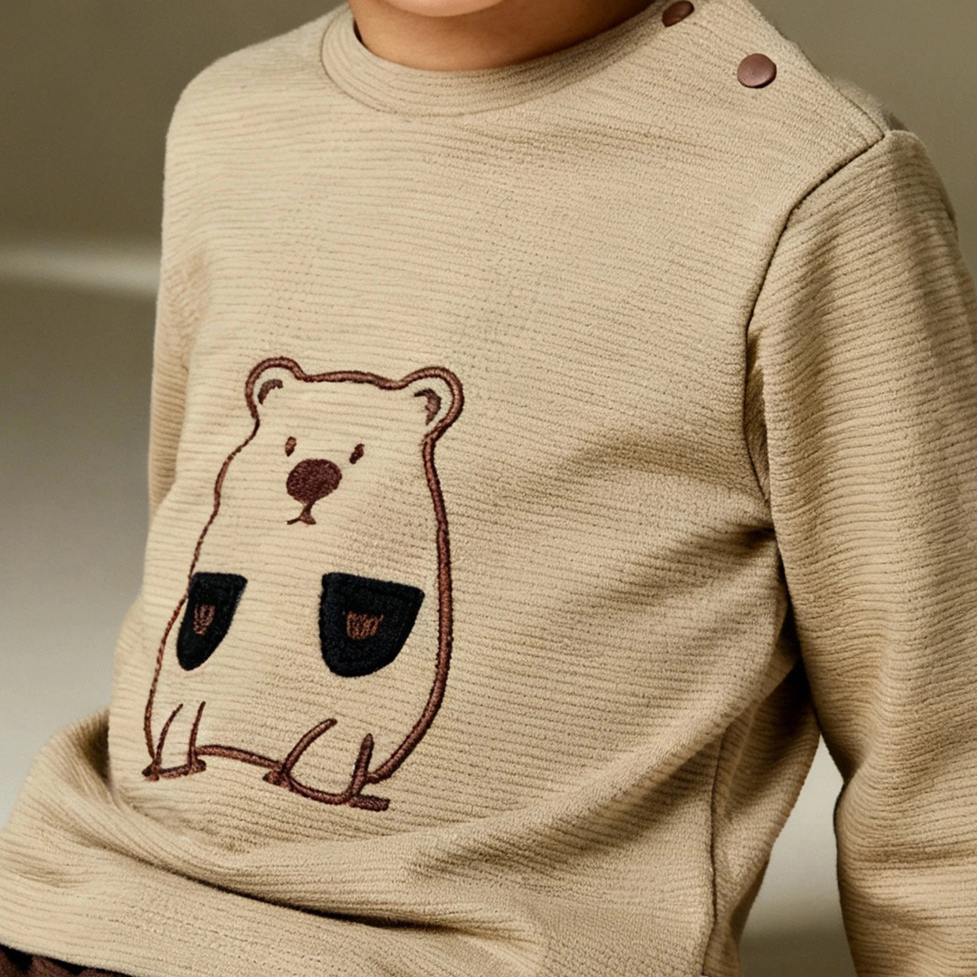 Bear Hug Pyjama - Beige