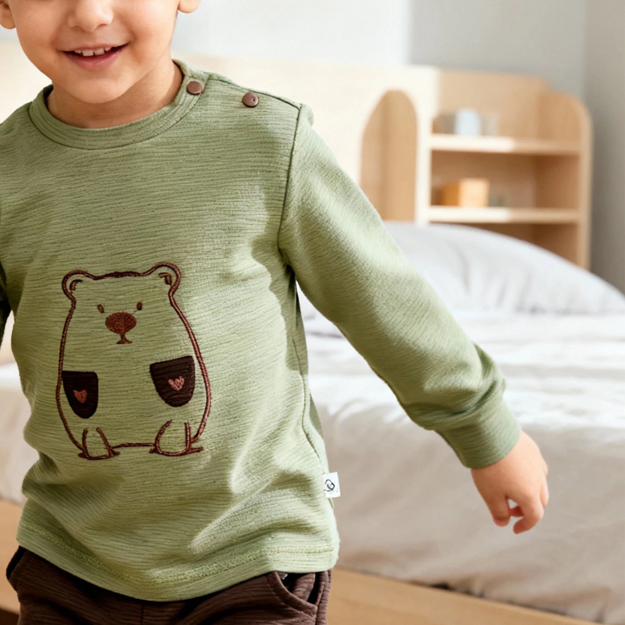 Bear Hug Pyjama - Olive