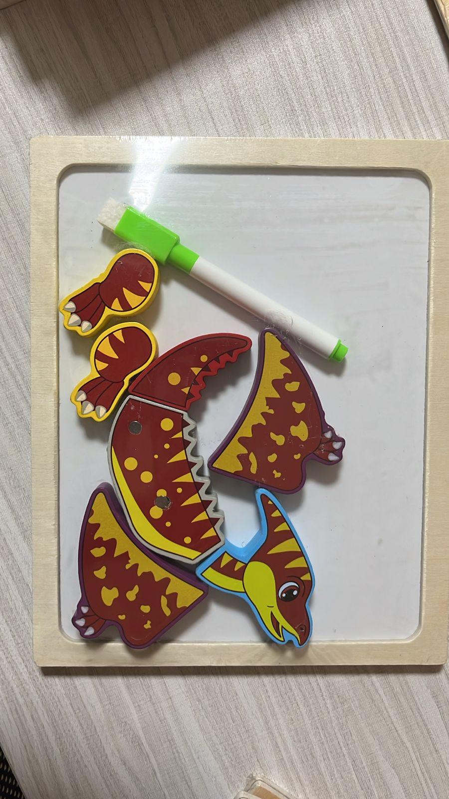 Magnetic Animal Puzzle & Whiteboard Set — design 05