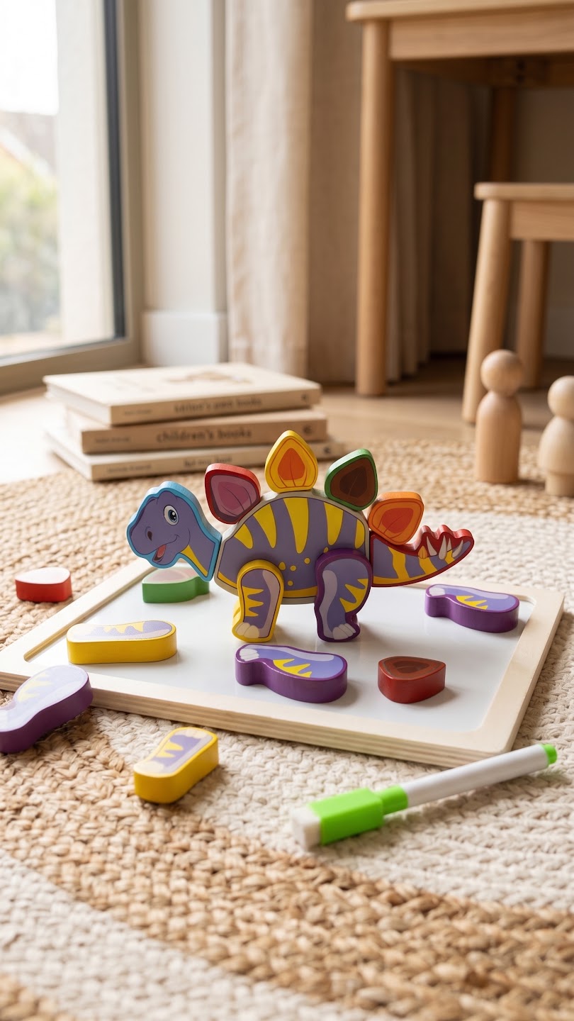 Magnetic Animal Puzzle & Whiteboard Set — PK-TY-MAG-03-08 A