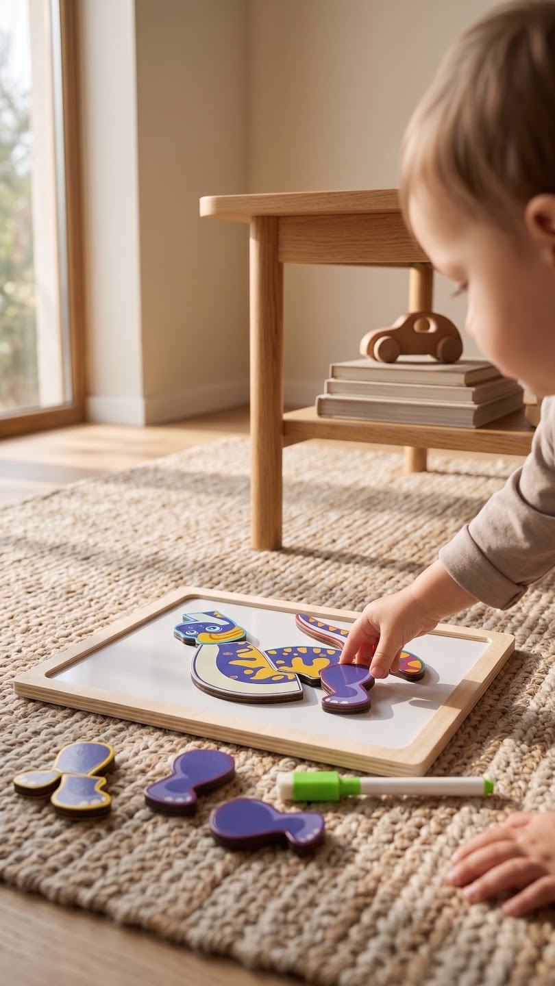 Magnetic Animal Puzzle & Whiteboard Set — PK-TY-MAG-03-10 A