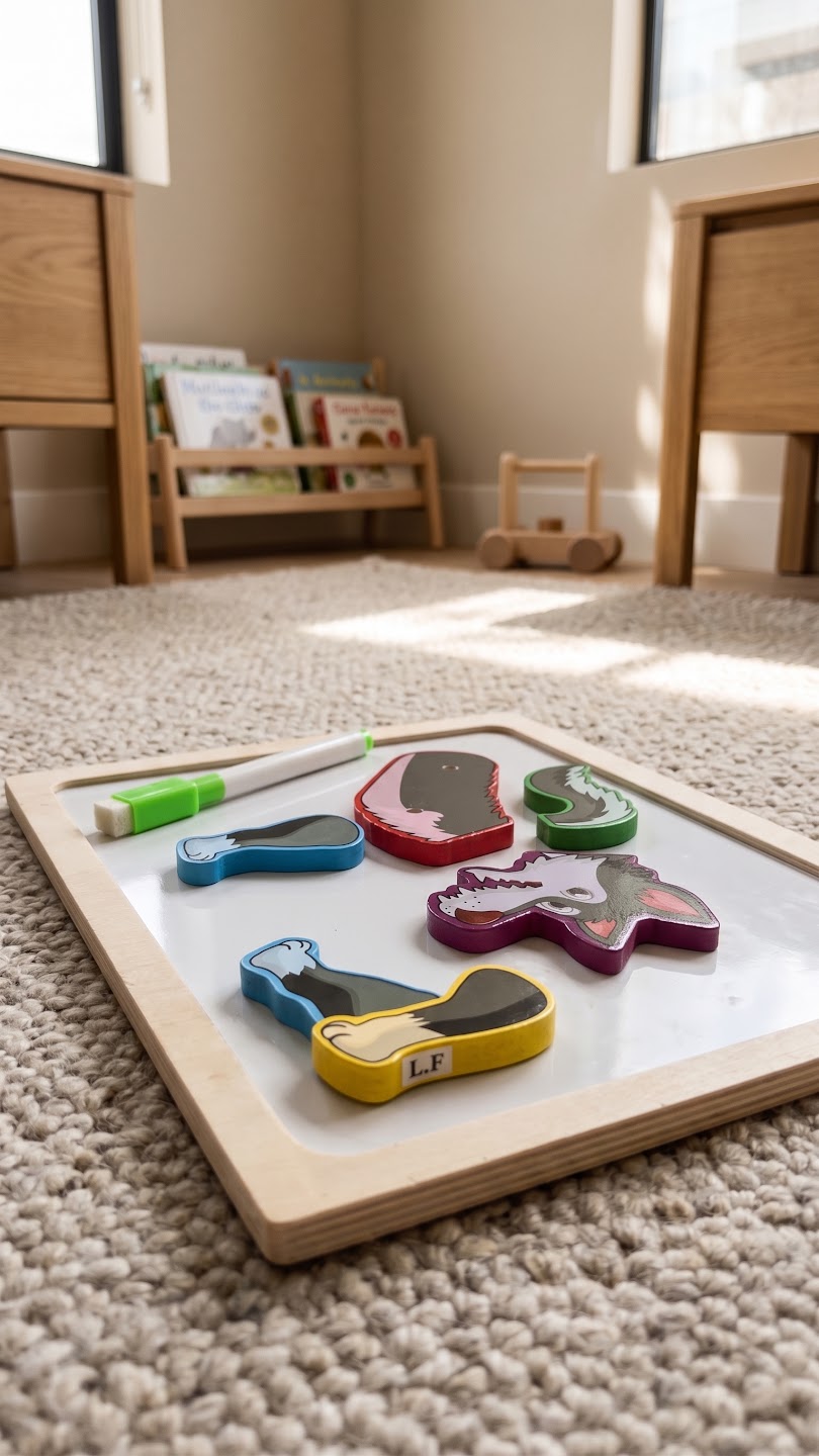 Magnetic Animal Puzzle & Whiteboard Set — PK-TY-MAG-03-11 A