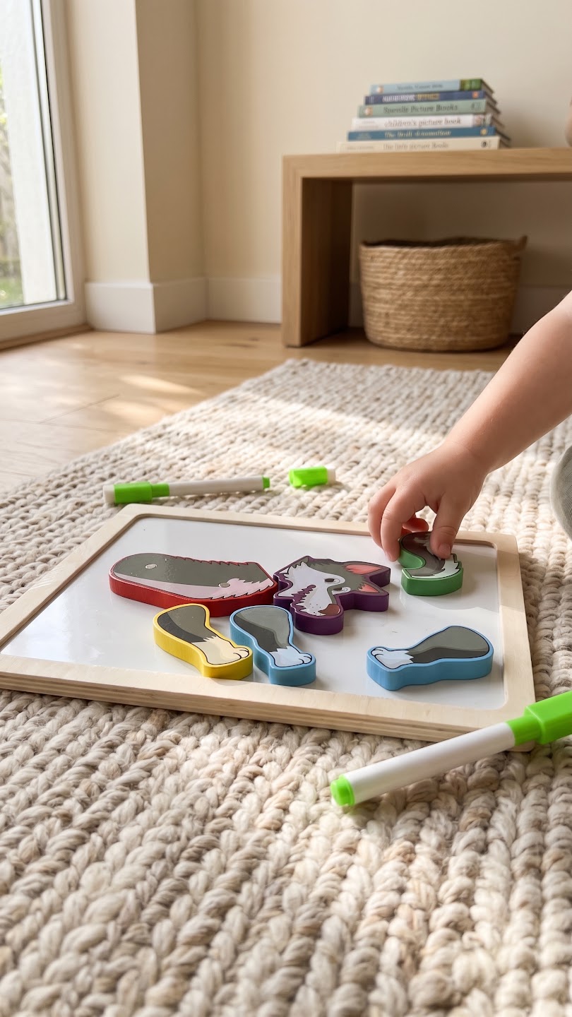 Magnetic Animal Puzzle & Whiteboard Set — PK-TY-MAG-03-11 B