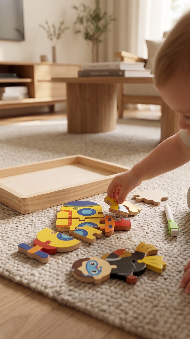 Magnetic Animal Puzzle & Whiteboard Set — PK-TY-MAG-03-13 B