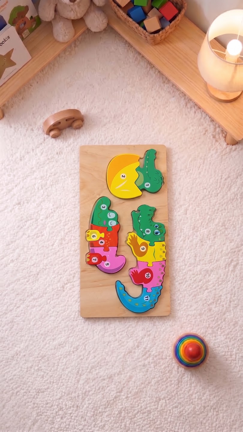 Little Explorers Wooden Number Puzzle — PK-TY-PUZ-02-04 A