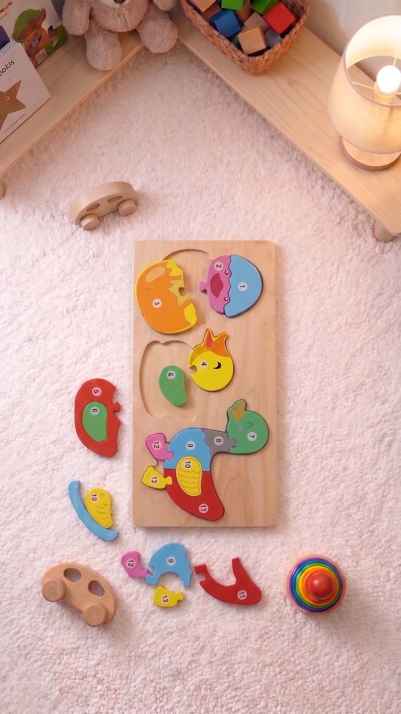 Little Explorers Wooden Number Puzzle — PK-TY-PUZ-02-05 B