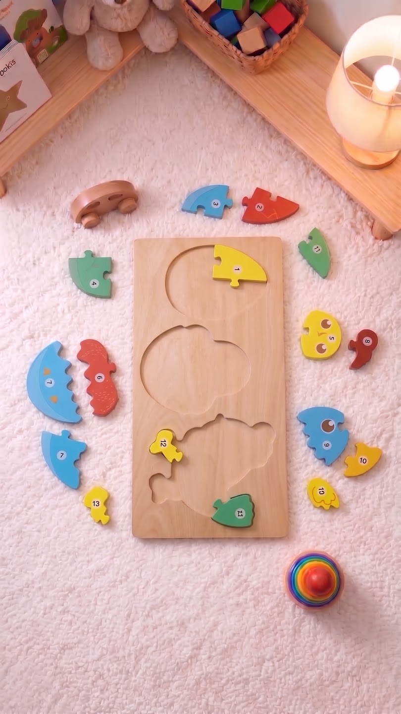 Little Explorers Wooden Number Puzzle — PK-TY-PUZ-02-07 B