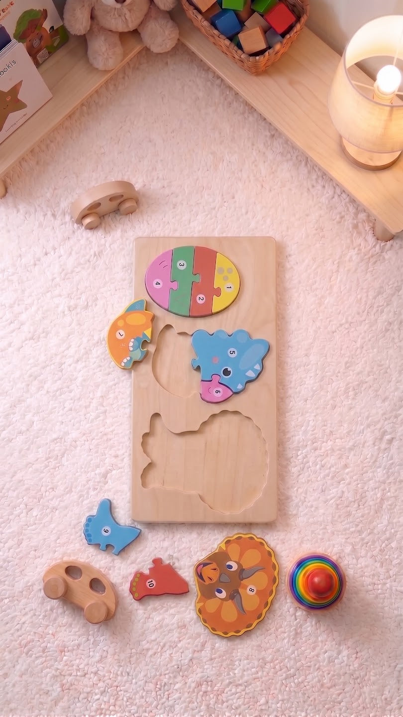 Little Explorers Wooden Number Puzzle — PK-TY-PUZ-02-09 B