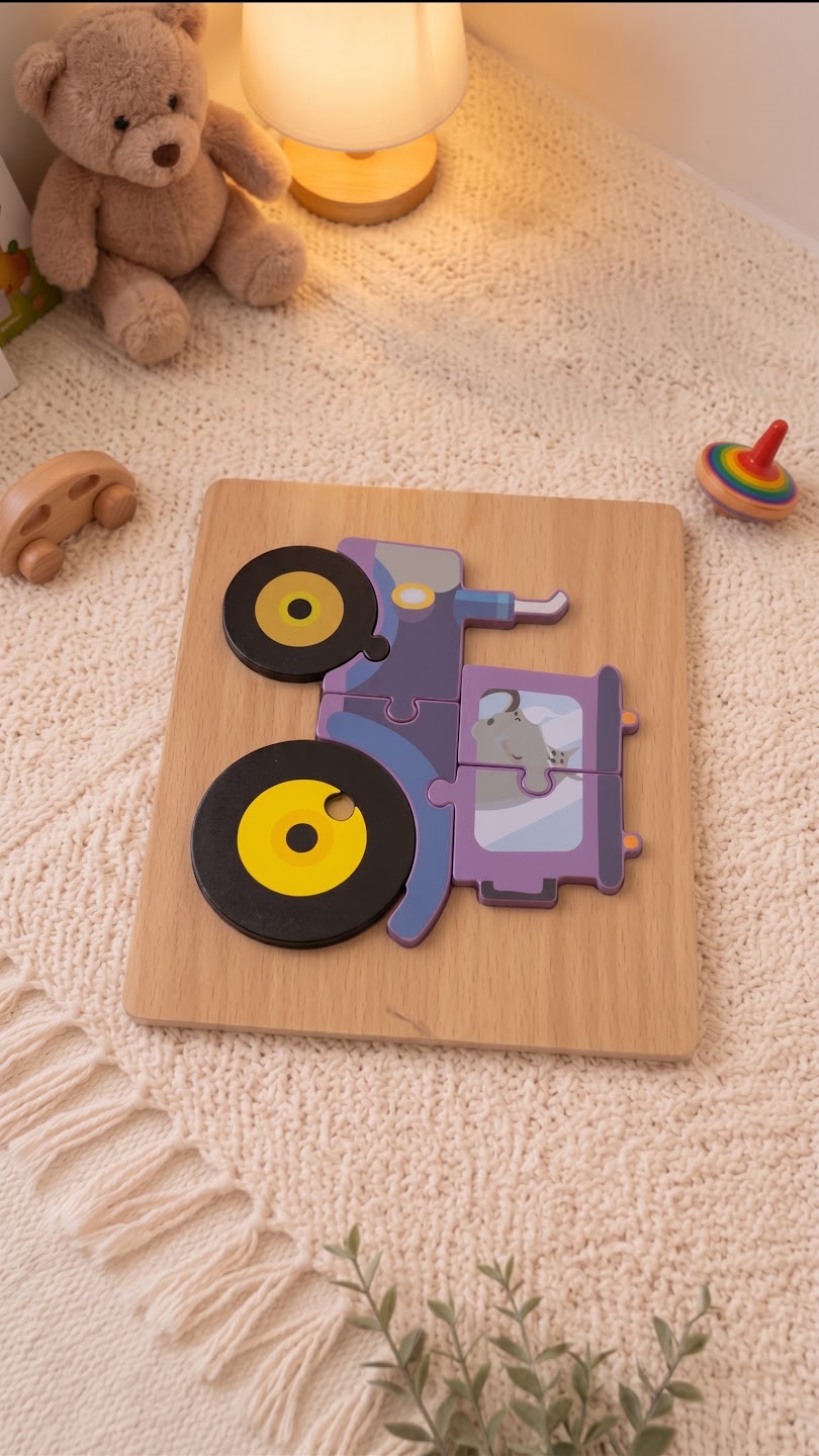 Wooden Vehicle Puzzle — PK-TY-STK-05-01 A