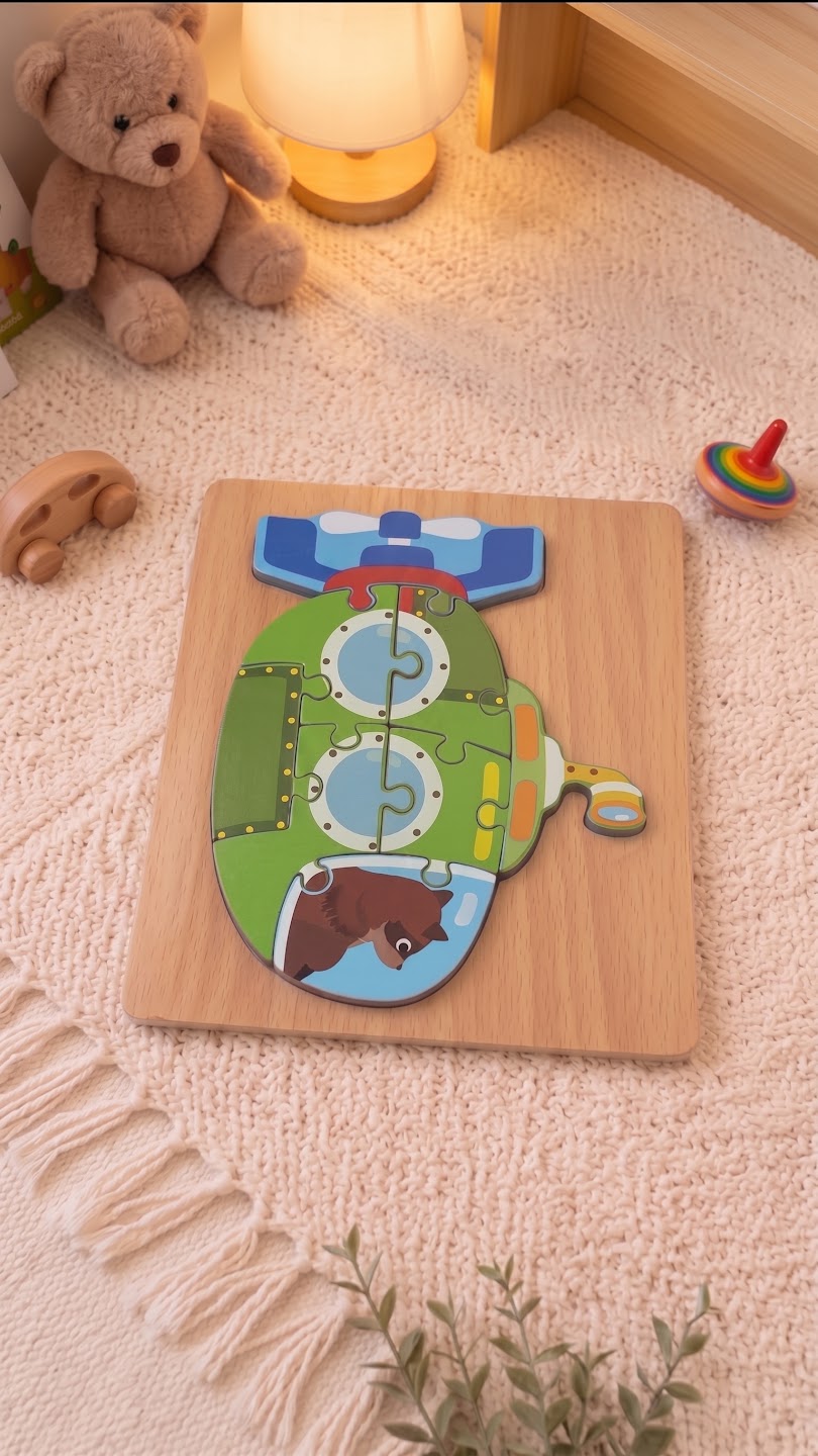 Wooden Vehicle Puzzle — PK-TY-STK-05-02 A