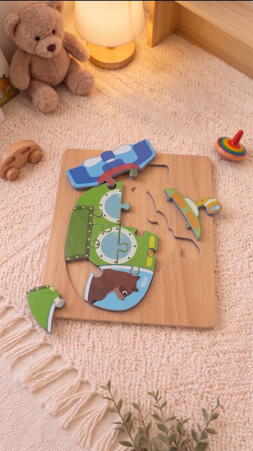 Wooden Vehicle Puzzle — PK-TY-STK-05-02 B