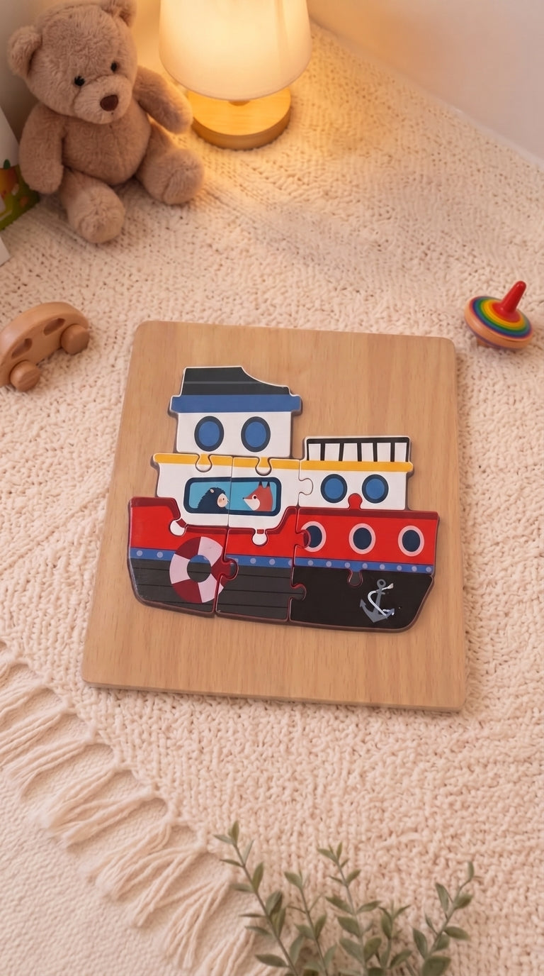Wooden Vehicle Puzzle — PK-TY-STK-05-04 A