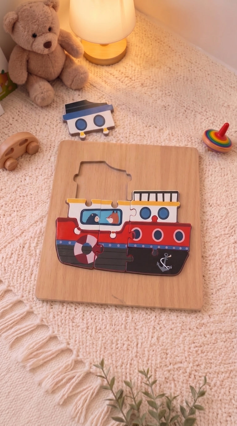 Wooden Vehicle Puzzle — PK-TY-STK-05-04 B