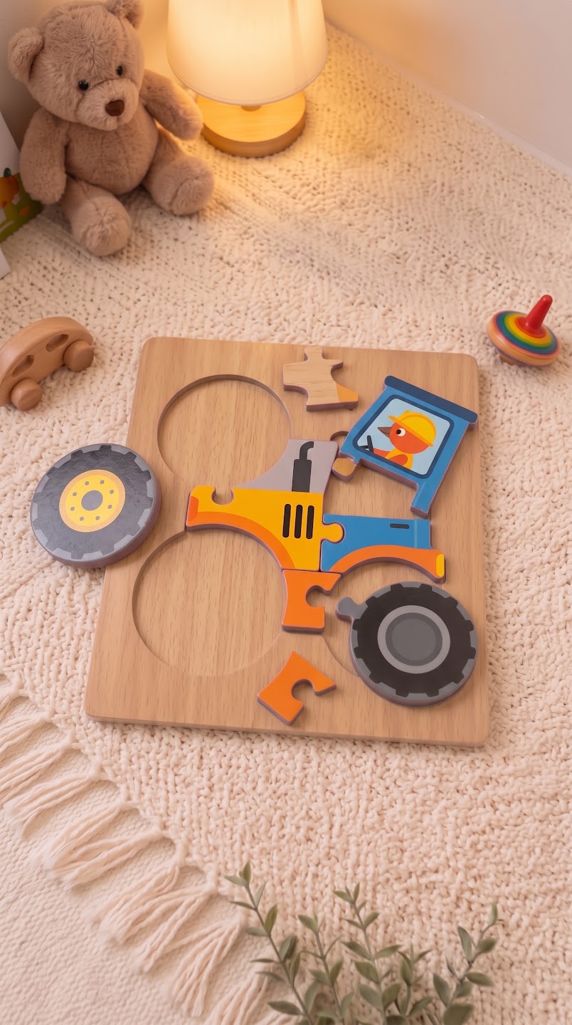 Wooden Vehicle Puzzle — PK-TY-STK-05-05 B