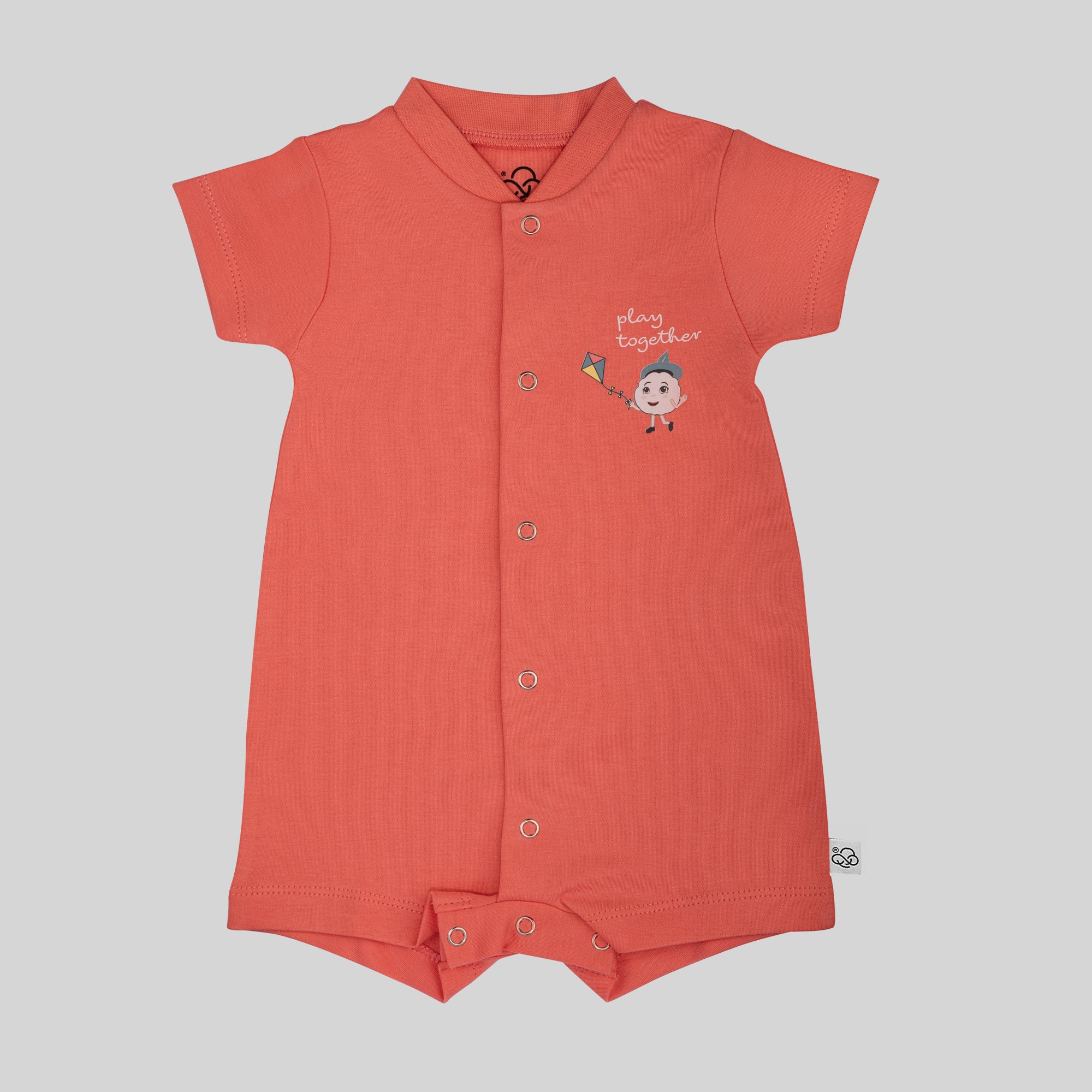 Short Sleeve Romper - Tea Rose