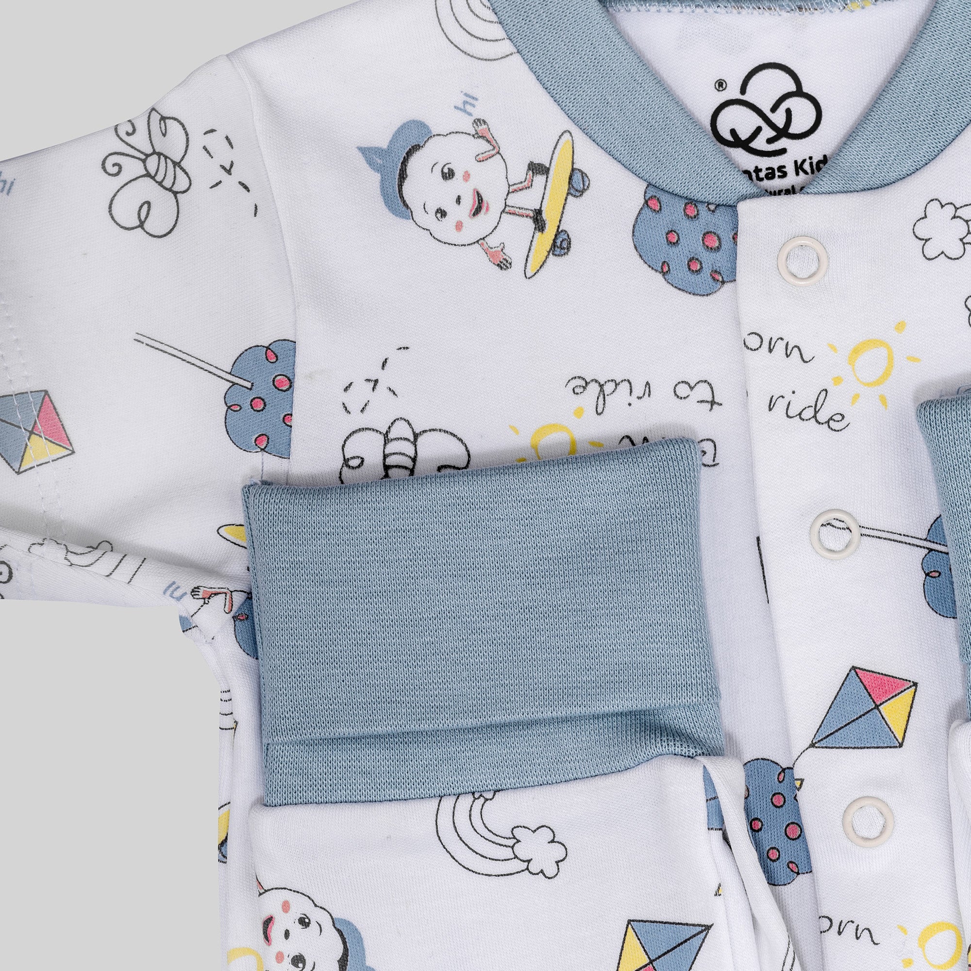Short Sleeve Jumpsuit - Sky Blue