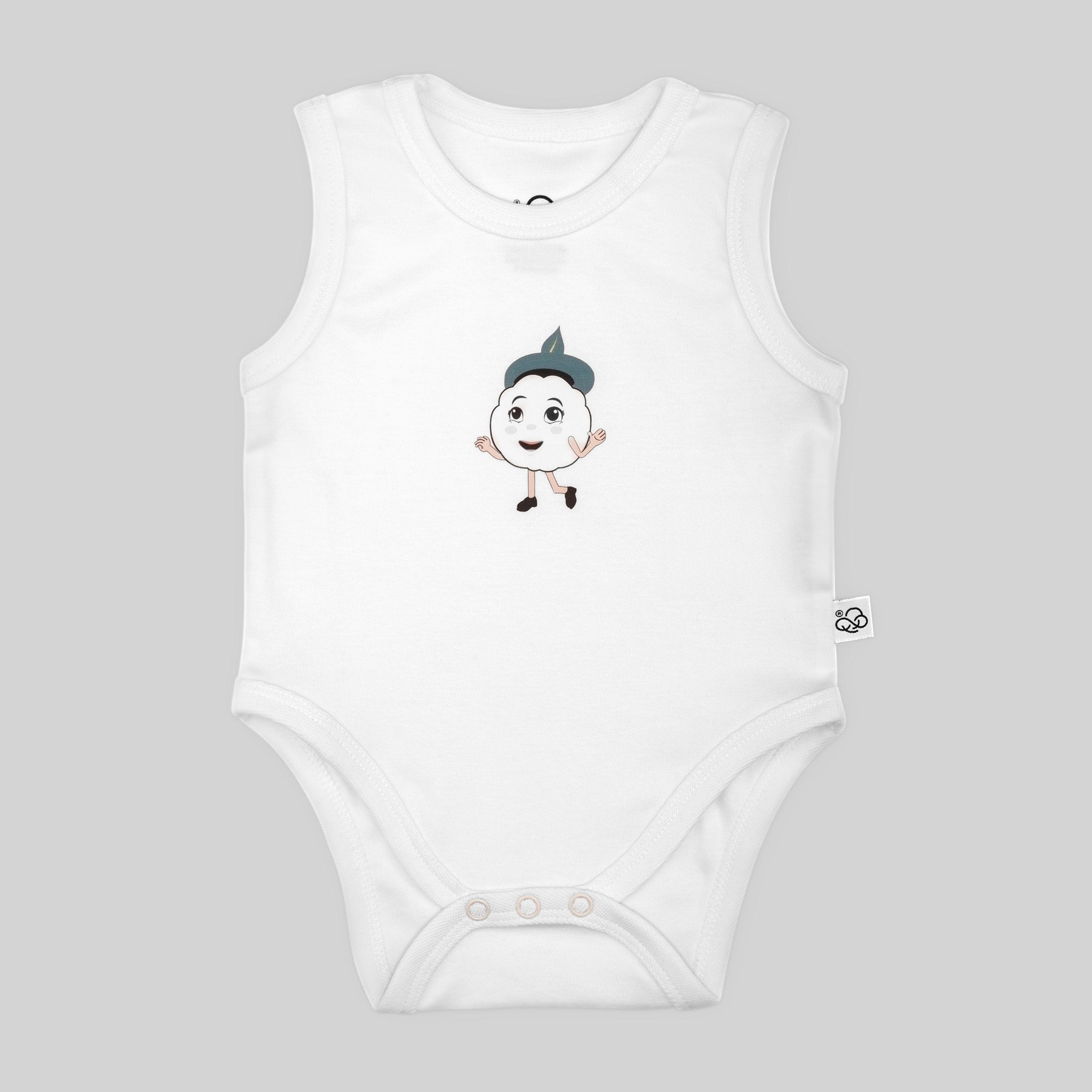 Sleeveless Bodysuit - White