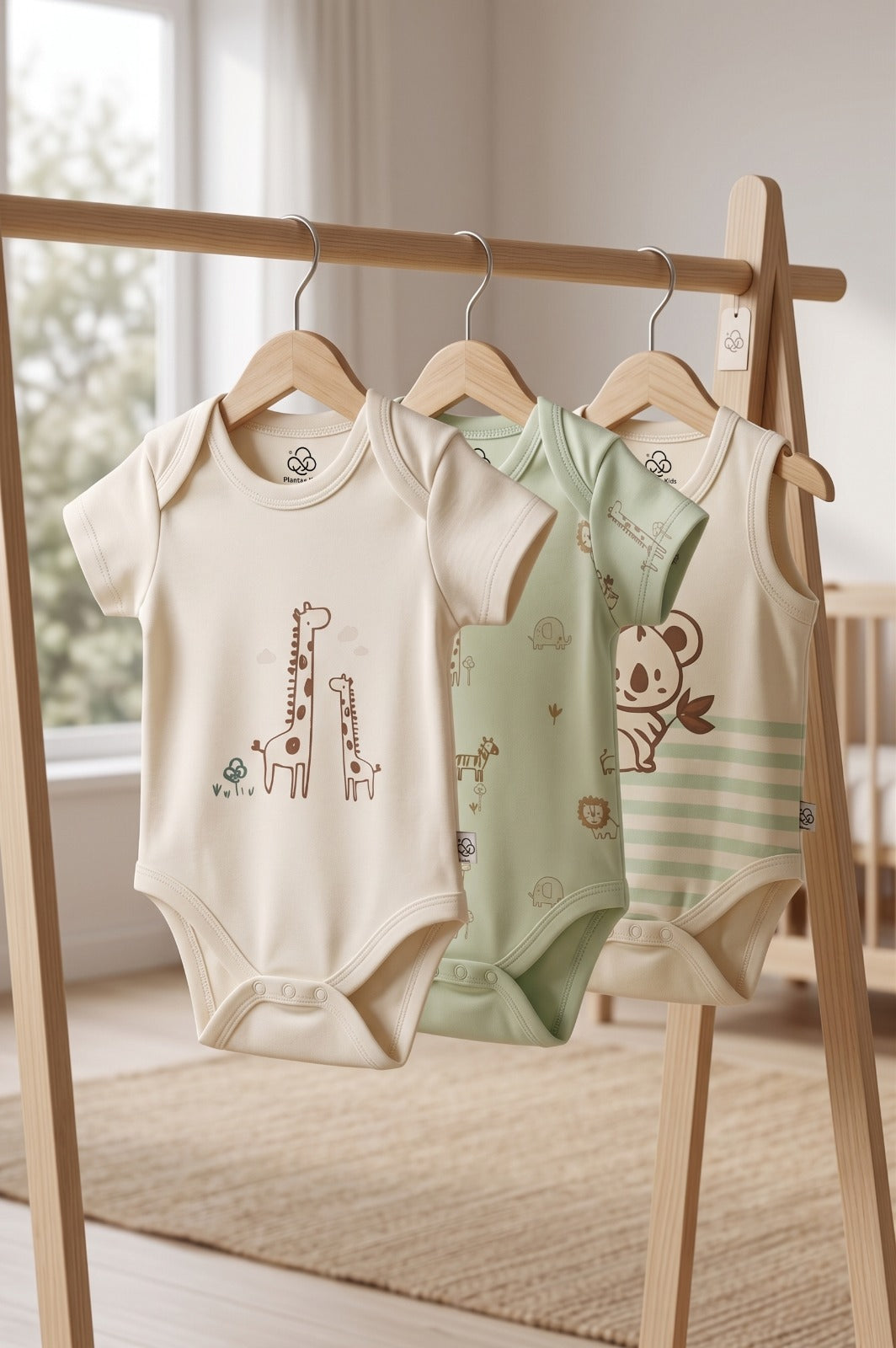 Animals Print Bodysuit Set