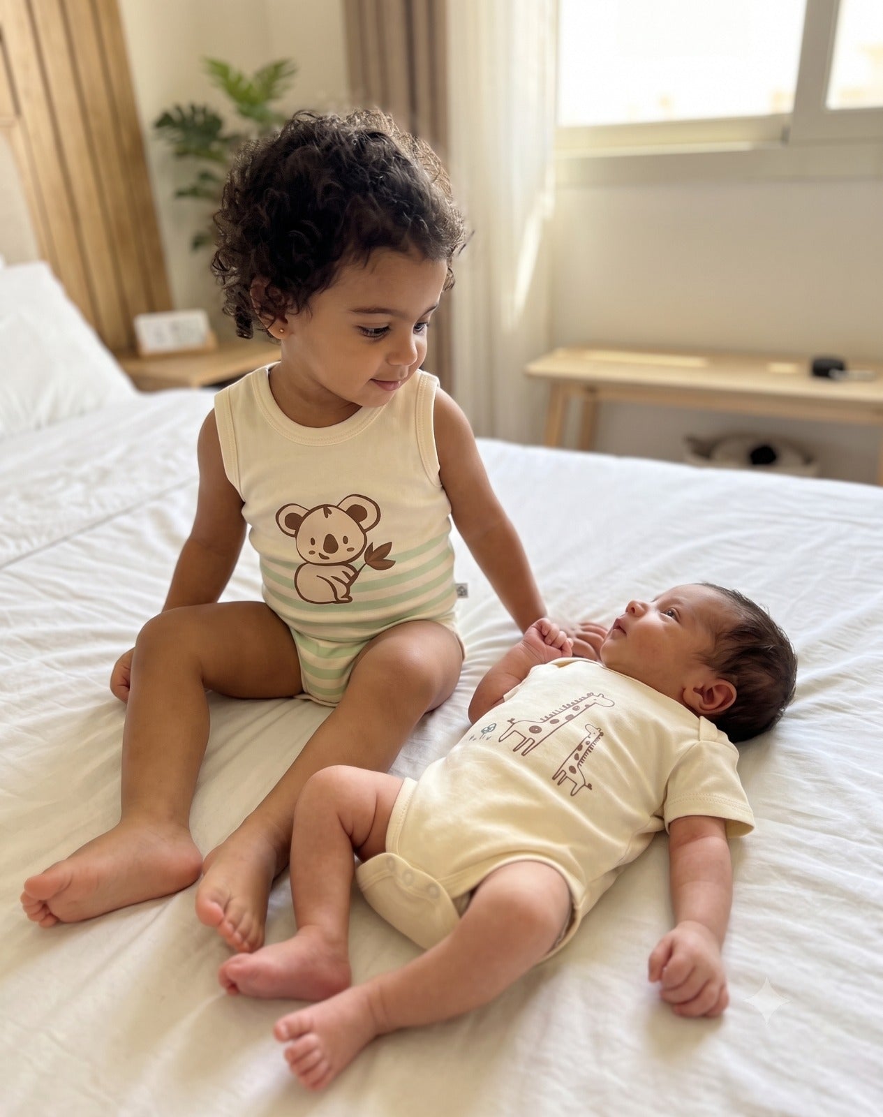 Animals Print Bodysuit Set