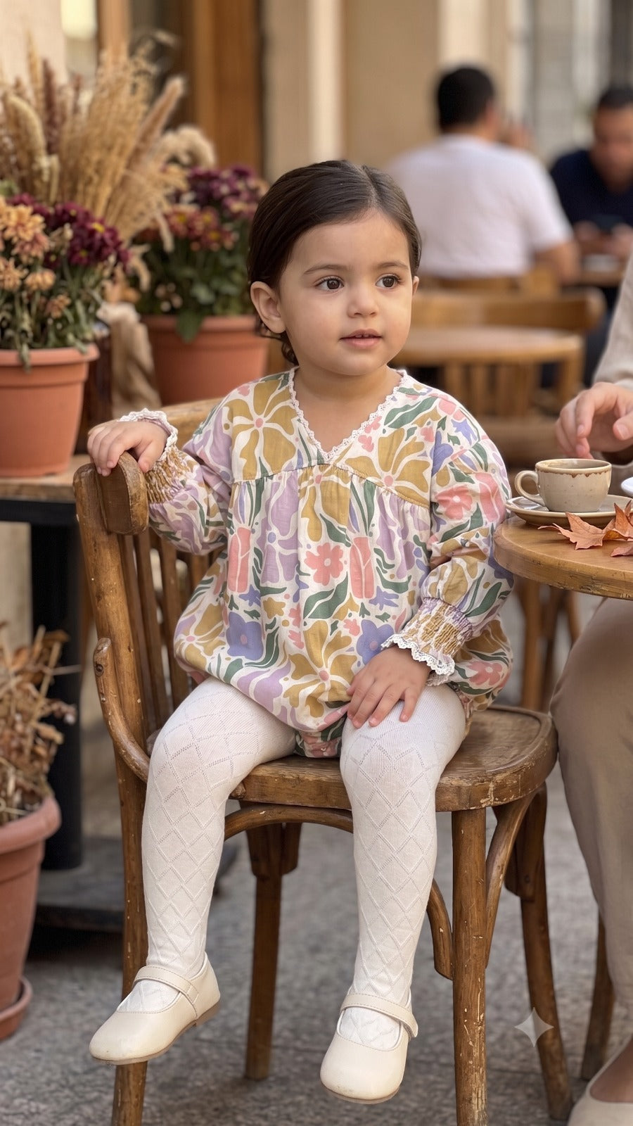 Buffy LONG SLEEVE ROMPER with  Sock jacared poyamide