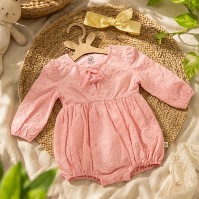 Tie BUFFY LONG SLEEVE ROMPER