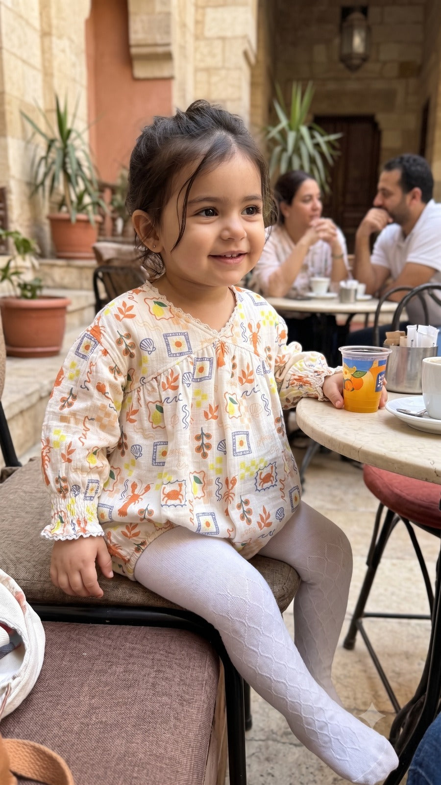 Buffy LONG SLEEVE ROMPER with  Sock jacared poyamide