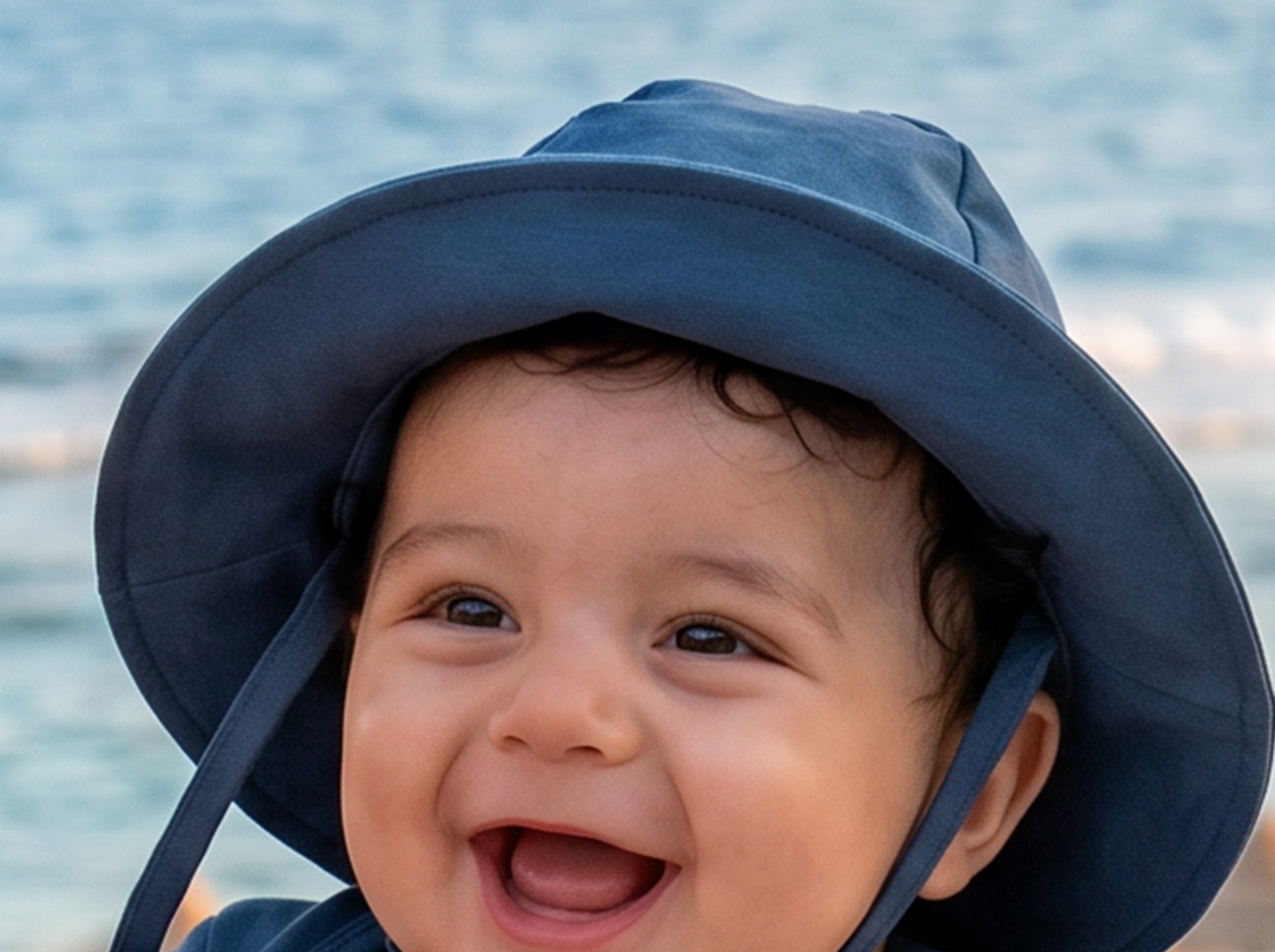 Newborn Summer Jumpsuit Set with Cute Hat Blue