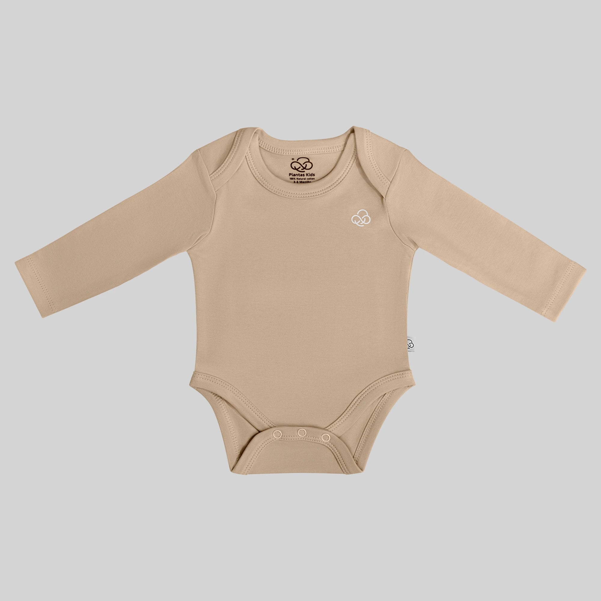 Basic Long Sleeve Bodysuit - Beige