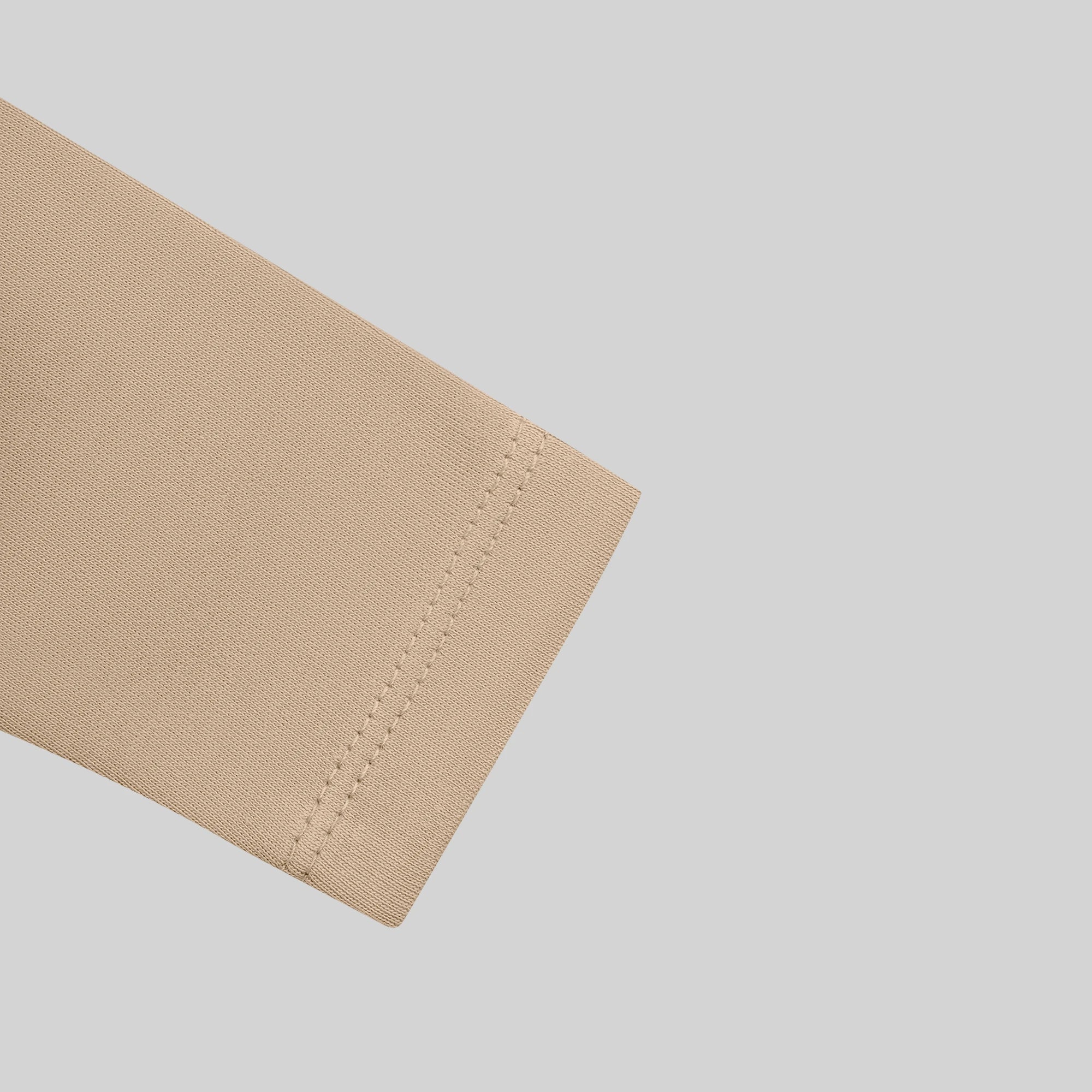 Basic Long Sleeve Bodysuit - Beige